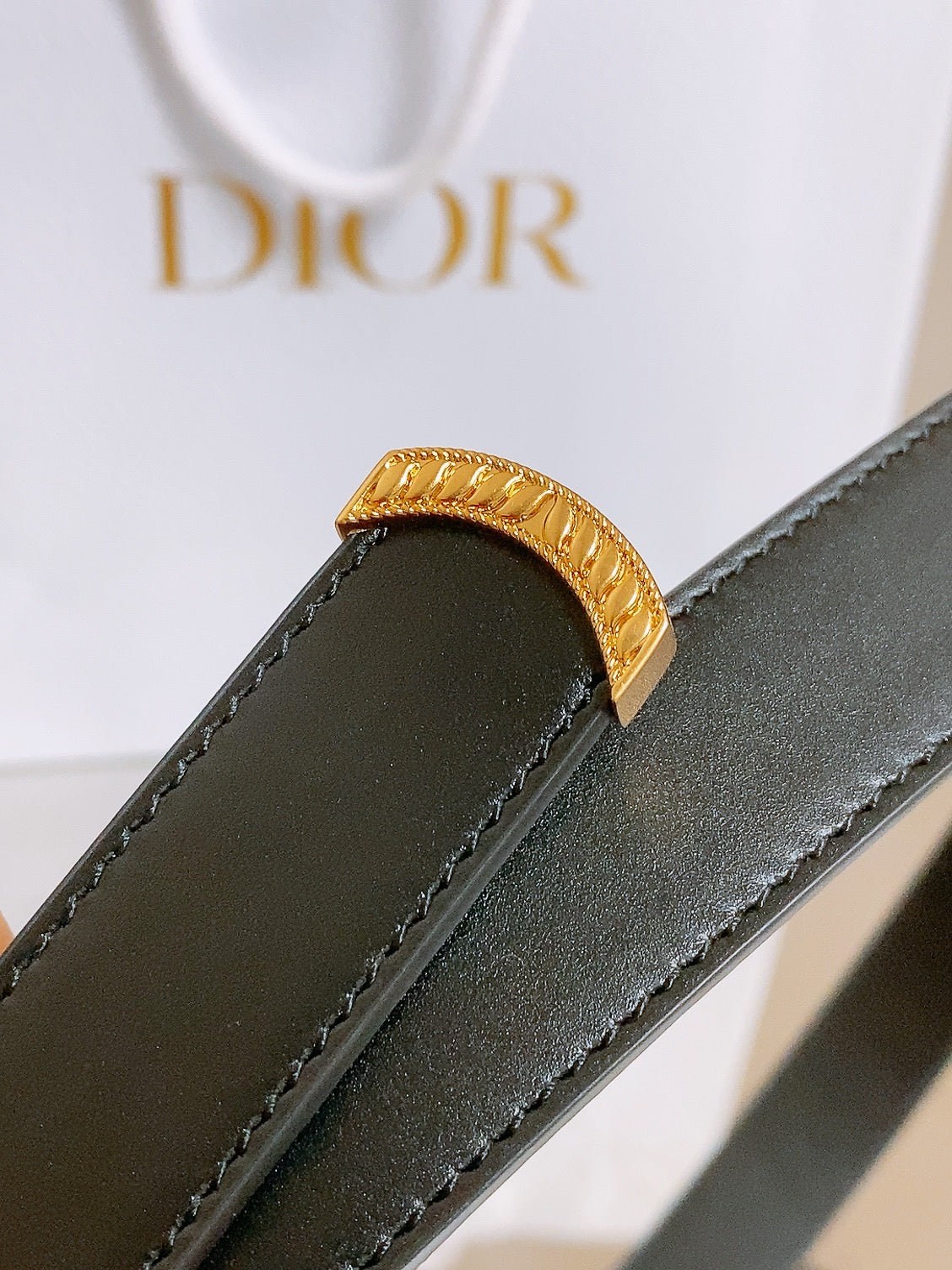 Dior 2026 Dior Médaillon 7cm Belt Buckle 25mm Leather 216226