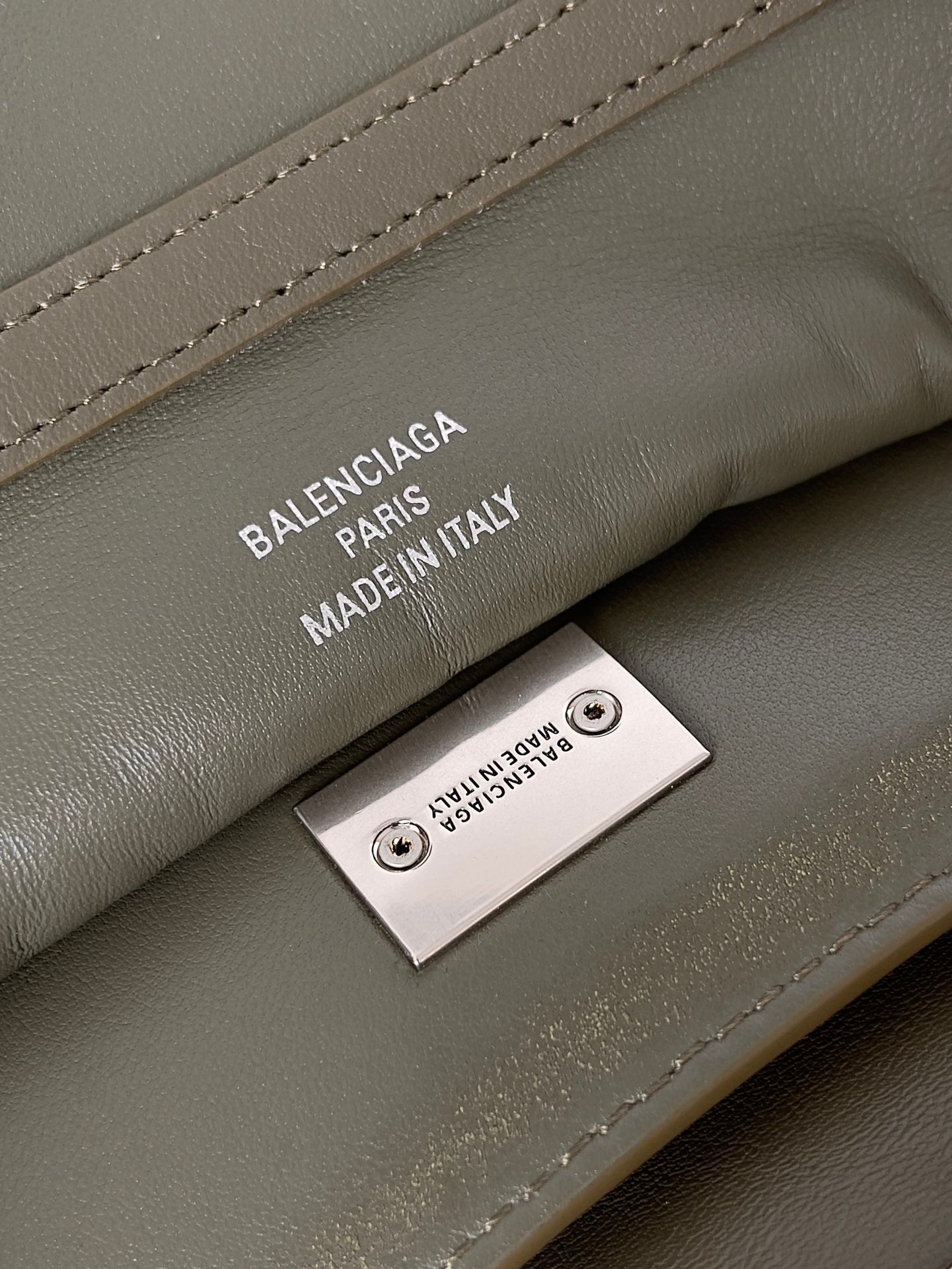 Balenciaga 2026 Rodeo Bag Olive Green Smooth Calfskin Silver Hardware