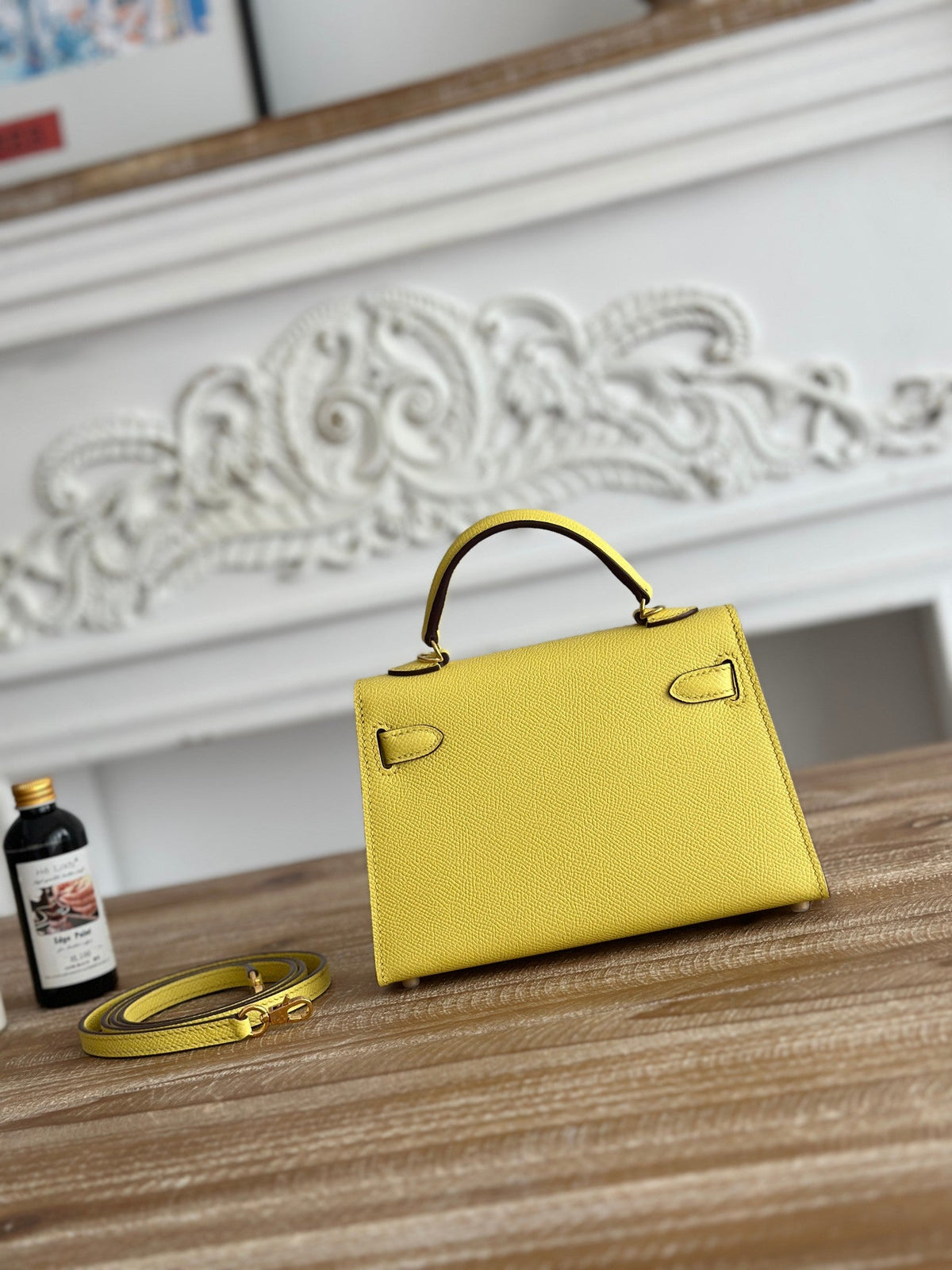 High-end Hermes 2026 Mini Kelly II 19cm Bag Epsom Leather 2
