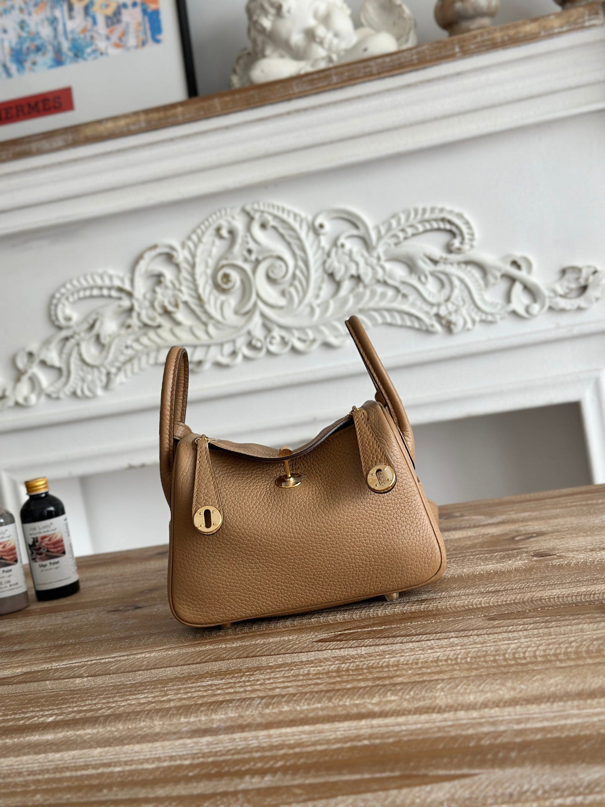 High-end Hermes 2026 Lindy Bag 19cm Togo Leather 3