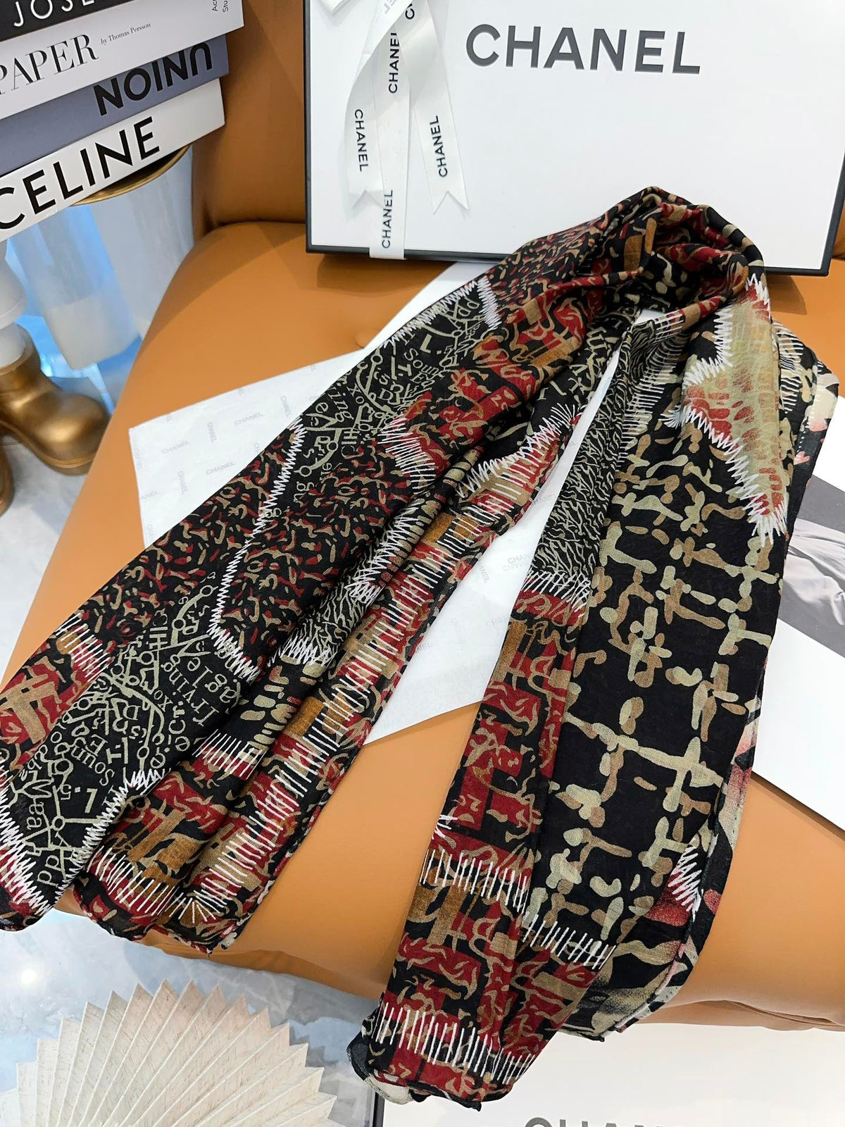 CC Square Scarf 140 CM In Colorful Cashmere 421294