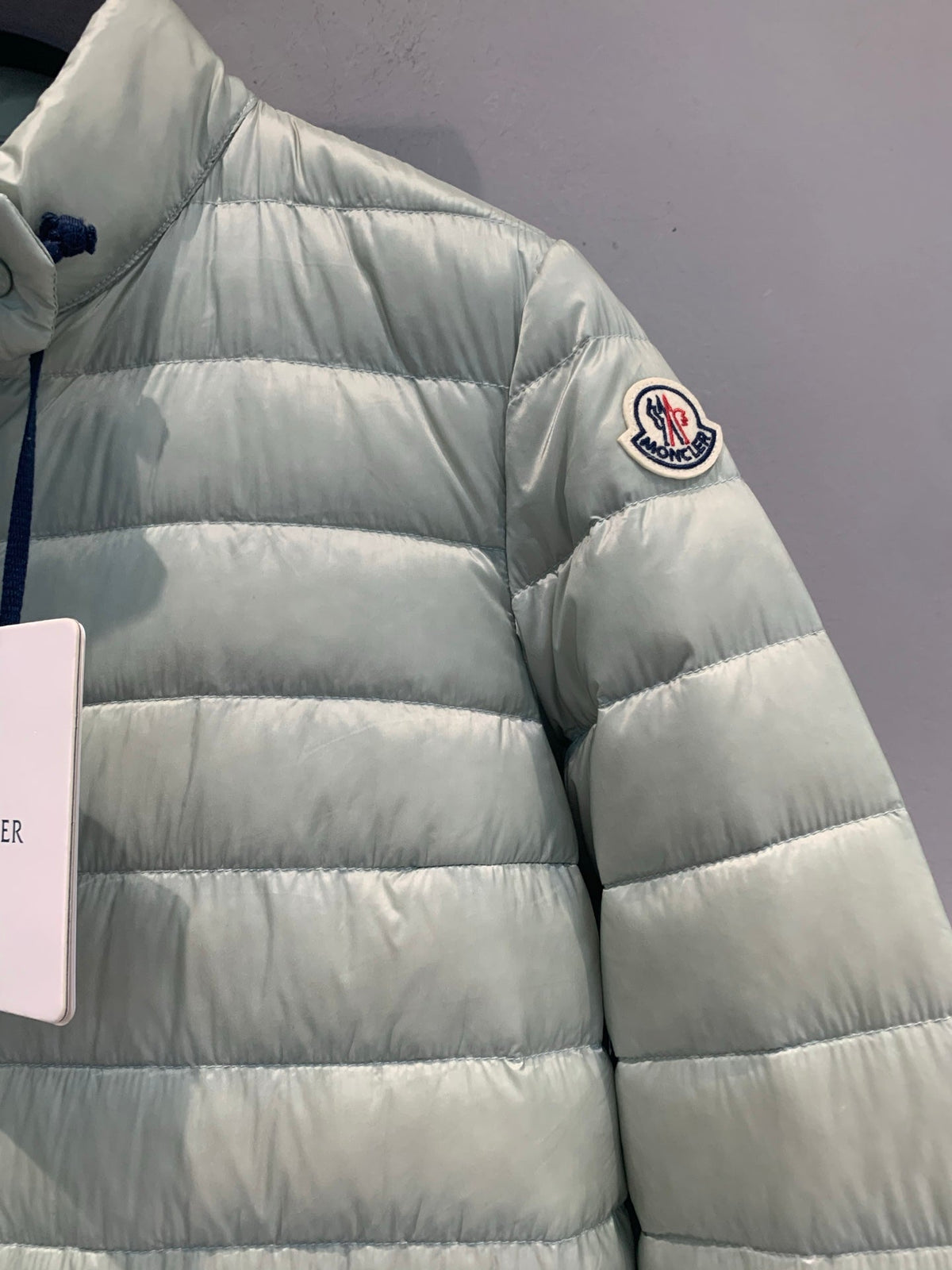 Moncler 2026 Lans Packable Short Down Light Green Jacket