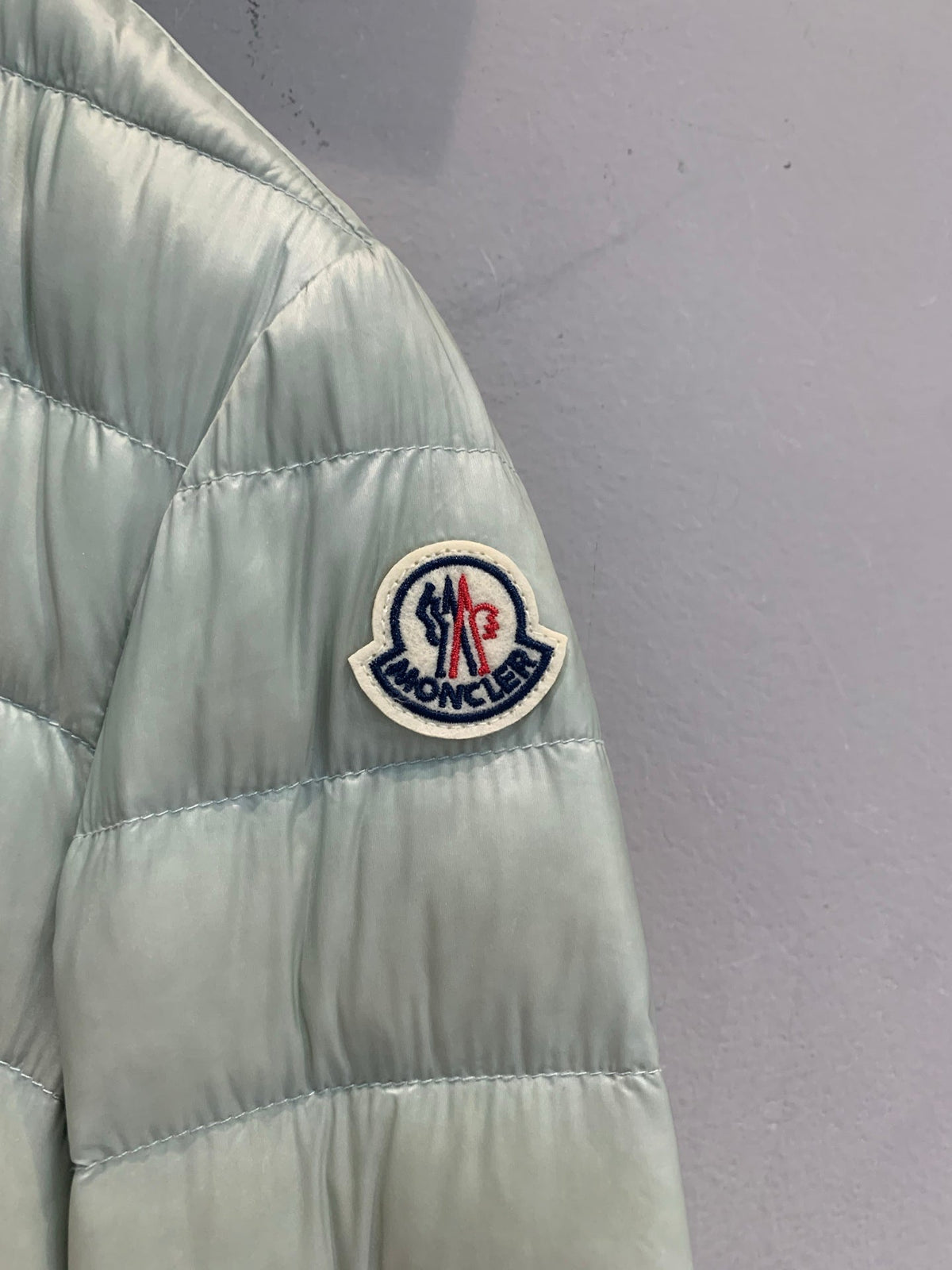 Moncler 2026 Lans Packable Short Down Light Green Jacket