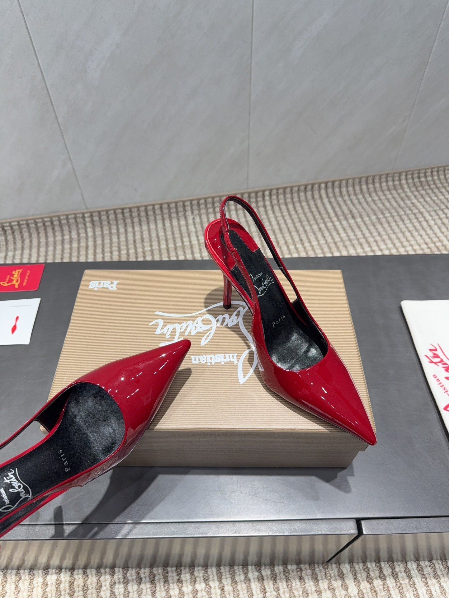 CL 2026 Kate Sling 100 Slingback Red Patent Leather 613984
