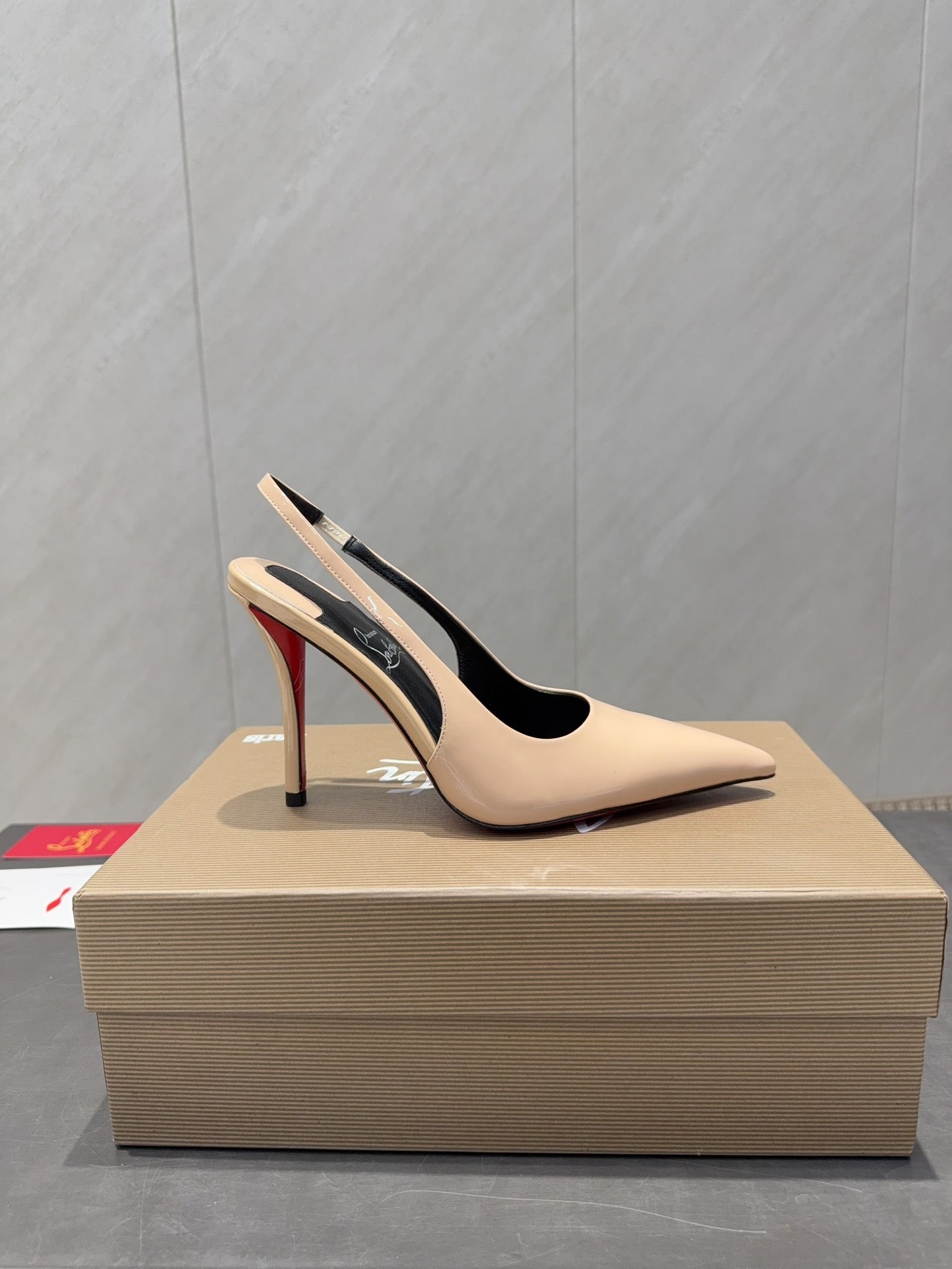 CL 2026 Kate Sling 100 Slingback Nude Patent Leather 613987