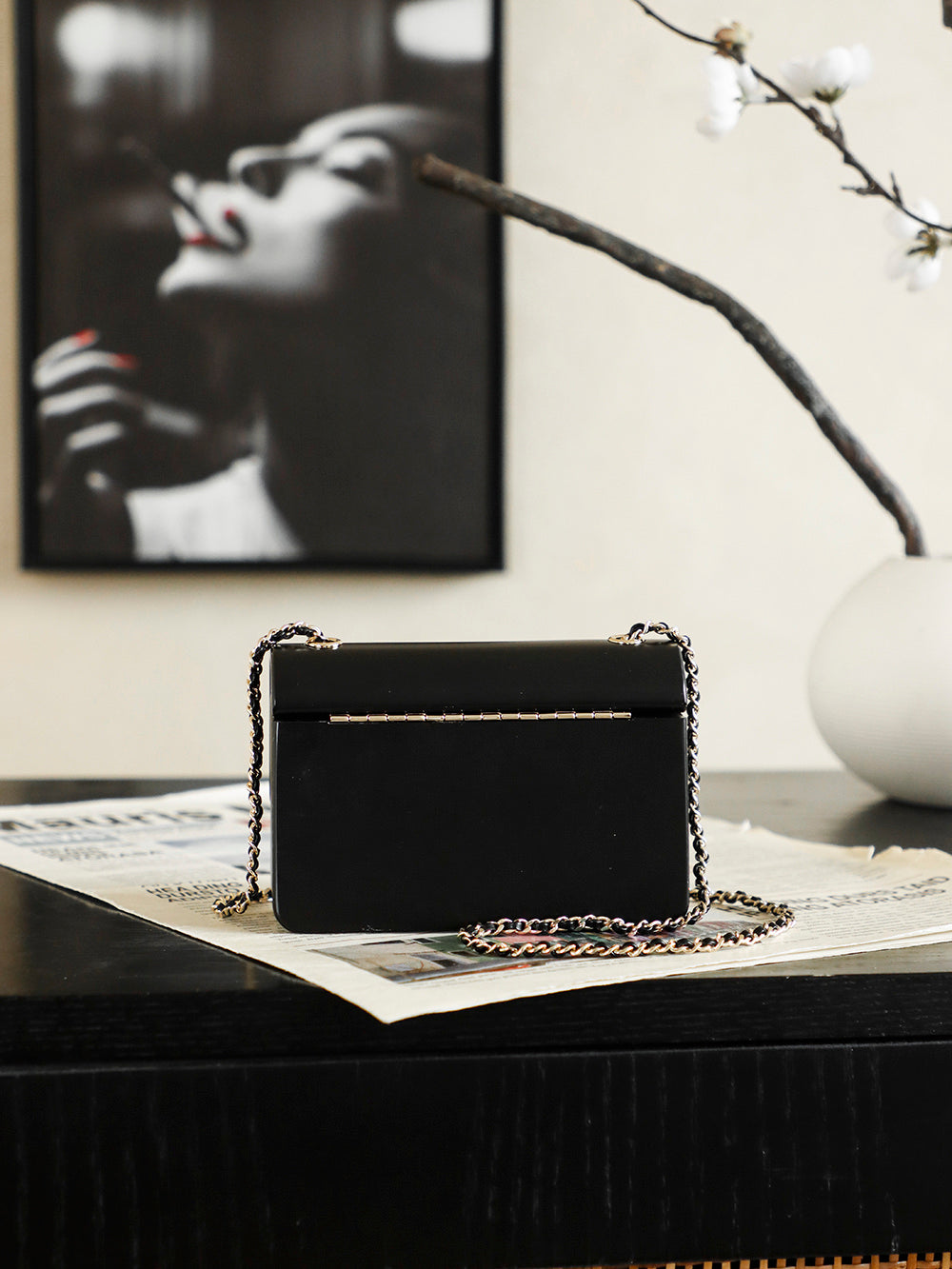 Chanel 2026 Minaudiere Flap Bag 12.5cm Plexiglass Metal