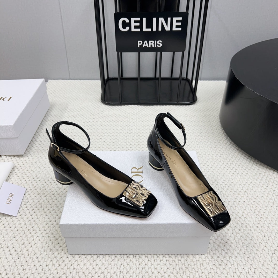 Miss Dior Pump 45mm In Black Glossy Lambskin 995141