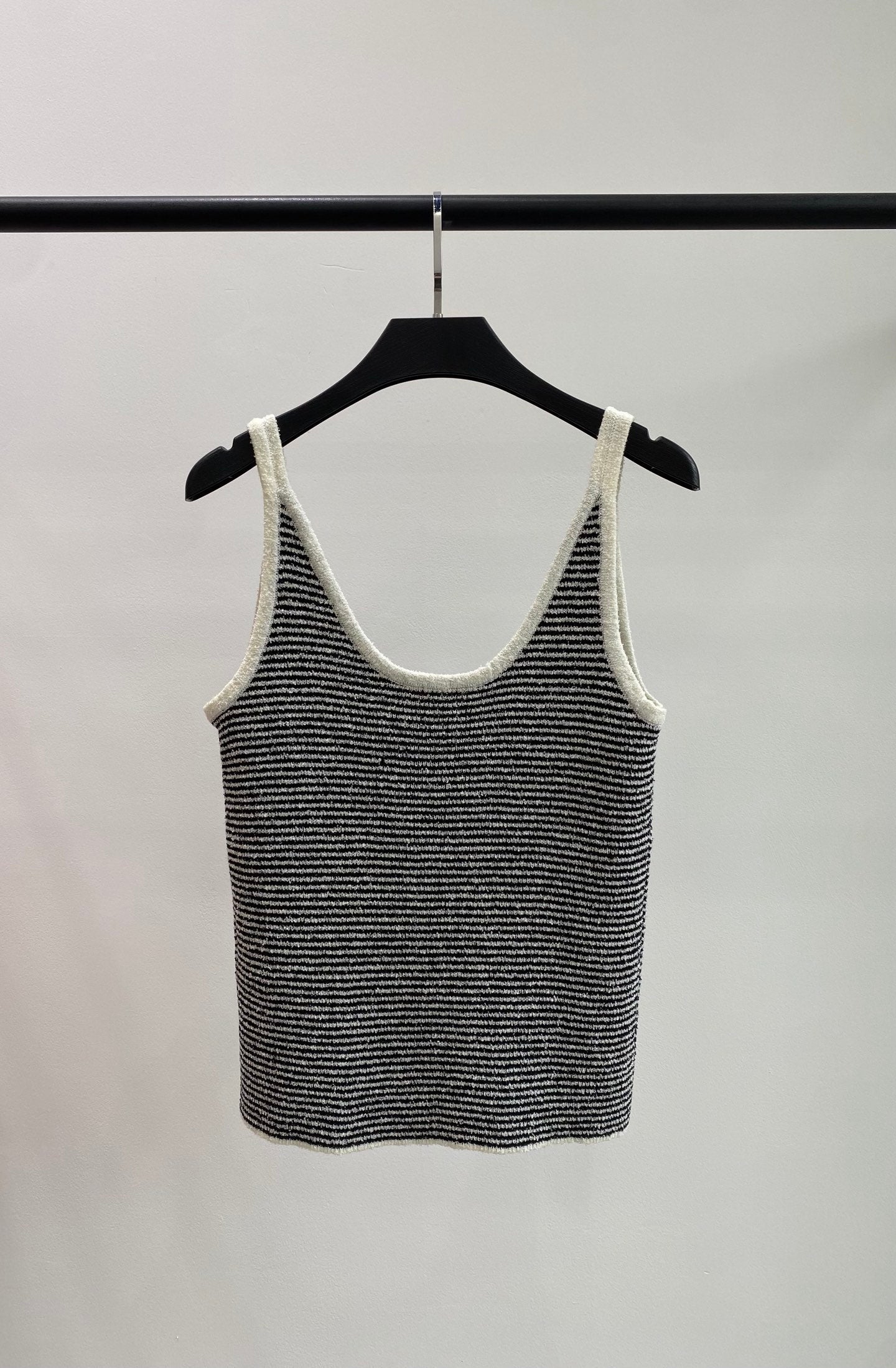 Chanel 2026 Strips Knit Slim Fit Camisole Viscose 408856