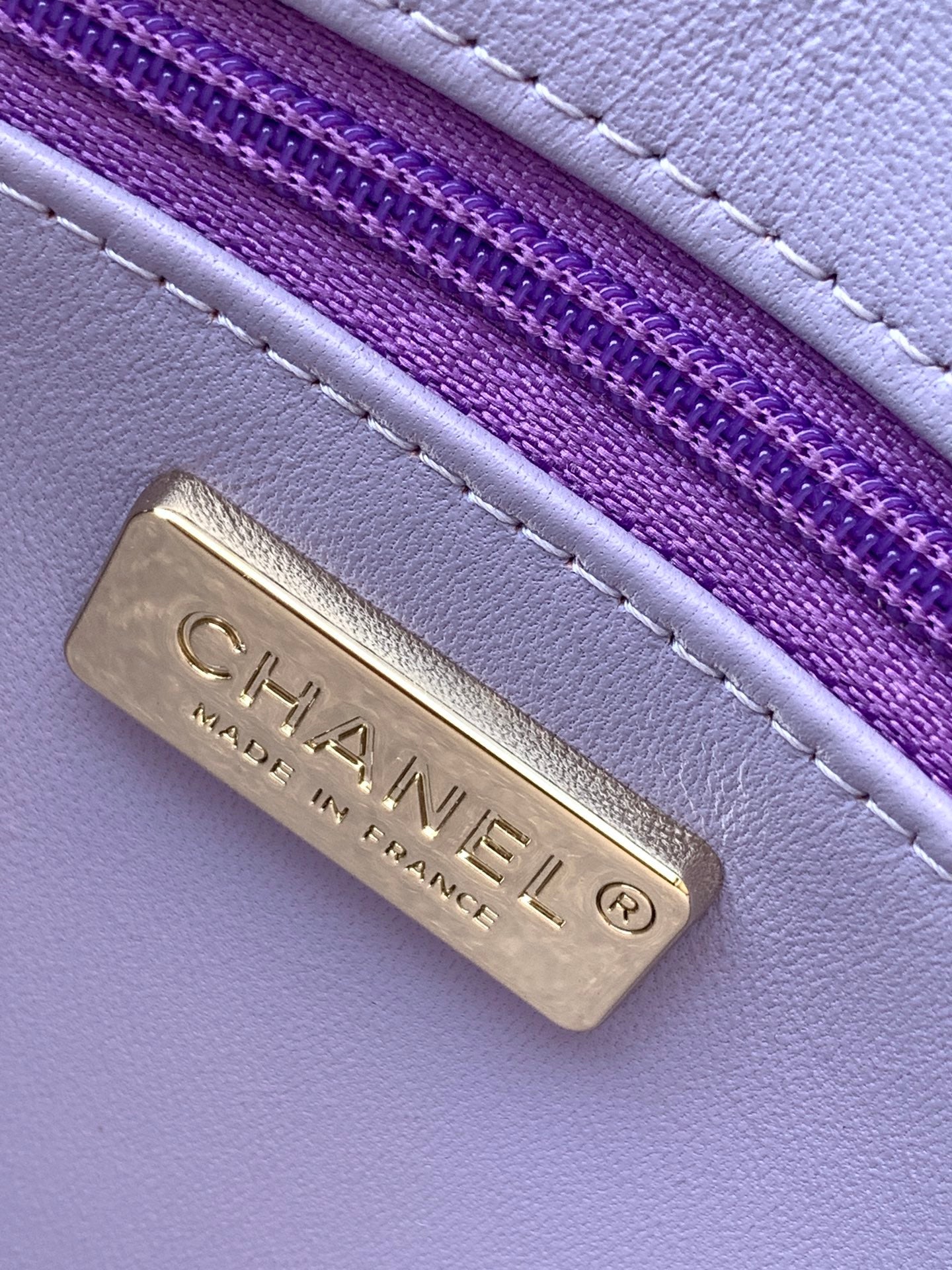 Chanel 2026 Flap Bag 20cm Purple Sequin Leather