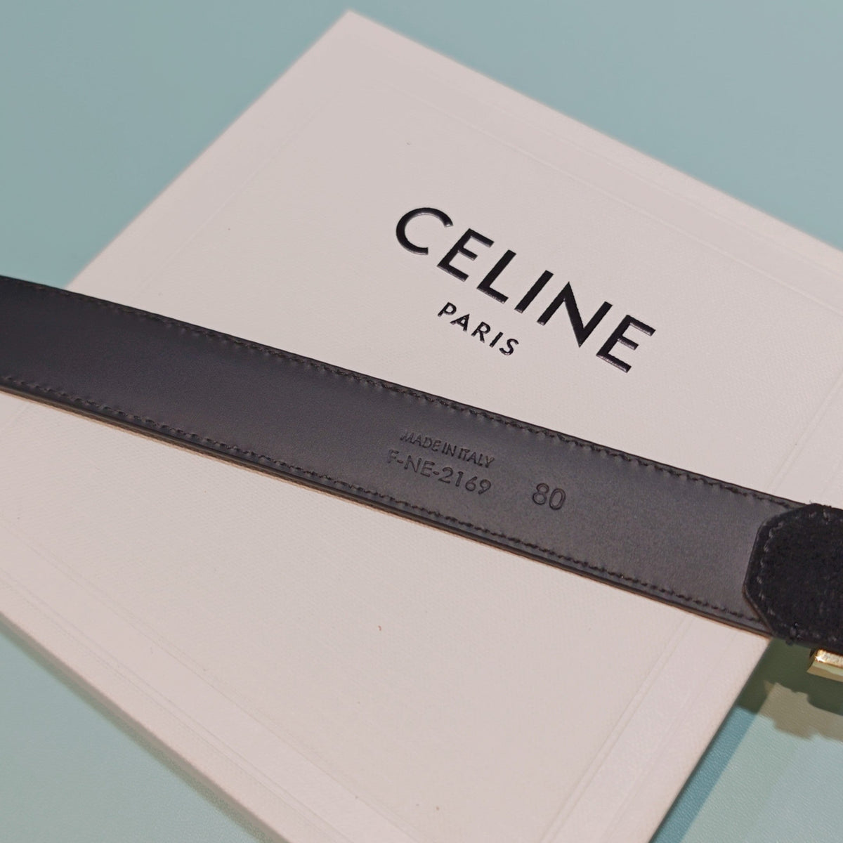 Celine 2026 Medium Western Belt 25mm Suede 194535