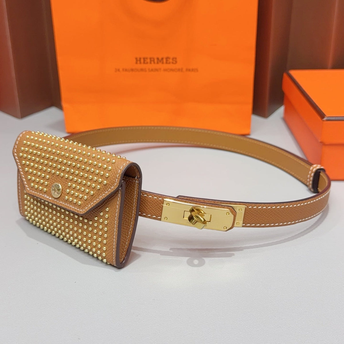 Hermes 2026 Kelly Pocket Belt 18mm Leather 216173