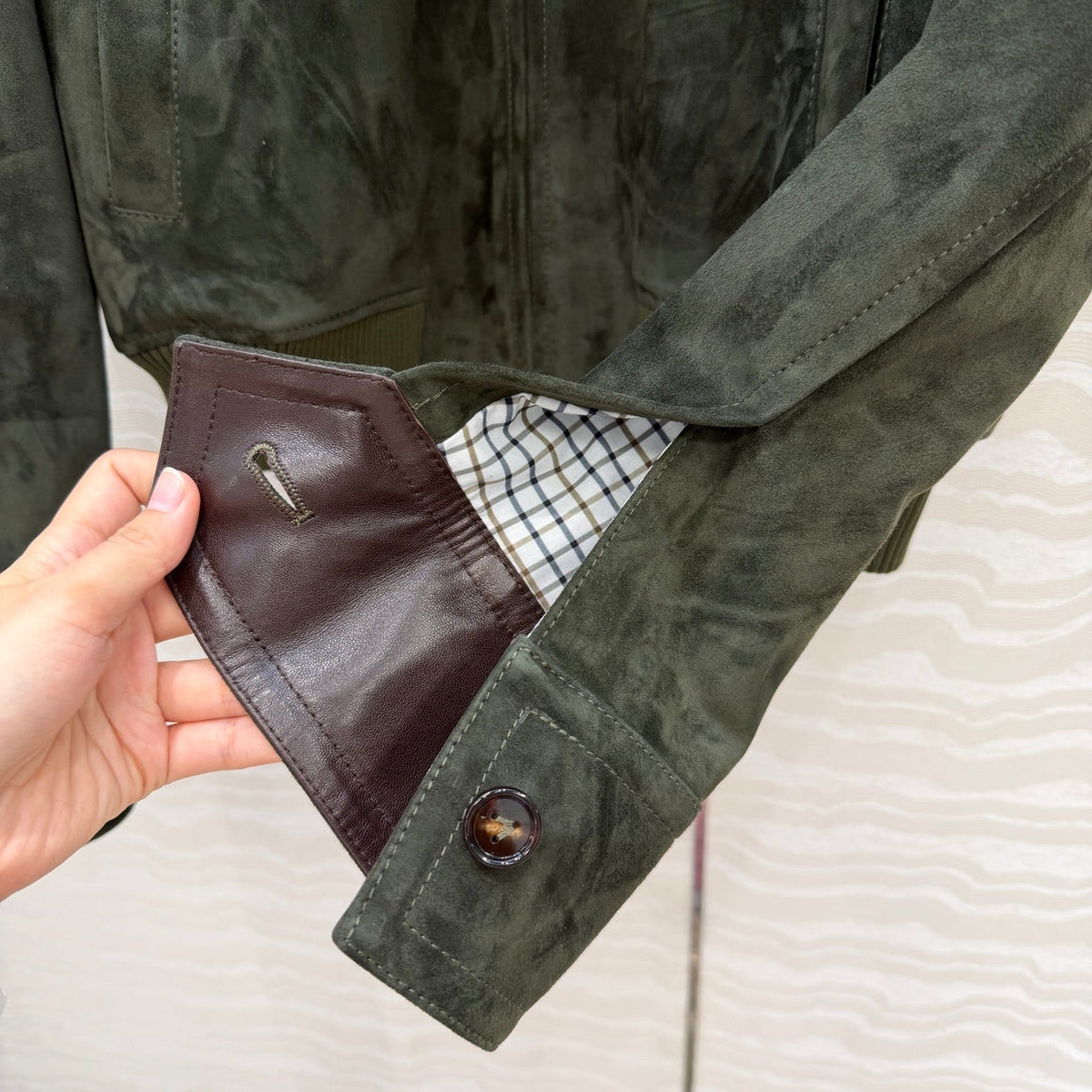 Bottega Veneta 2026 Intrecciato Jacket Suede 370783
