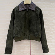 Bottega Veneta 2026 Intrecciato Jacket Suede 370783