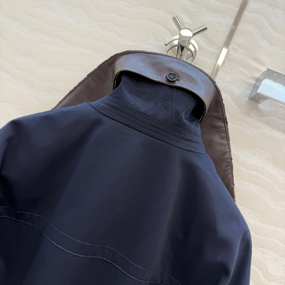 Bottega Veneta 2026 Bomber Jacket Cotton Leather 380138