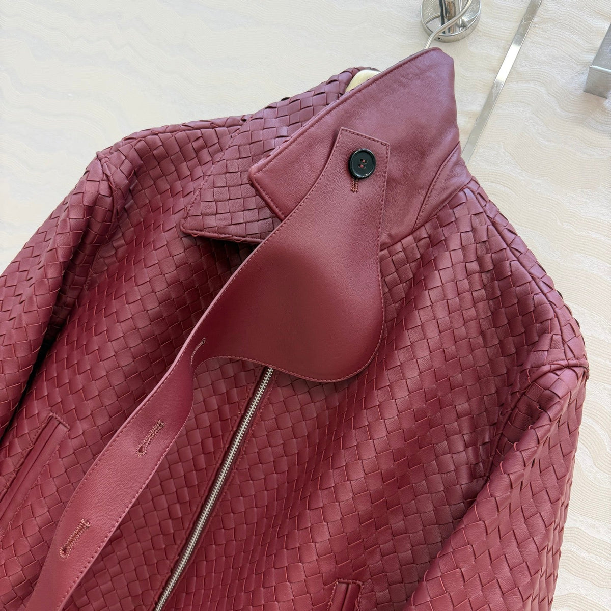 Bottega Veneta 2026 Intrecciato Jacket Leather 399858