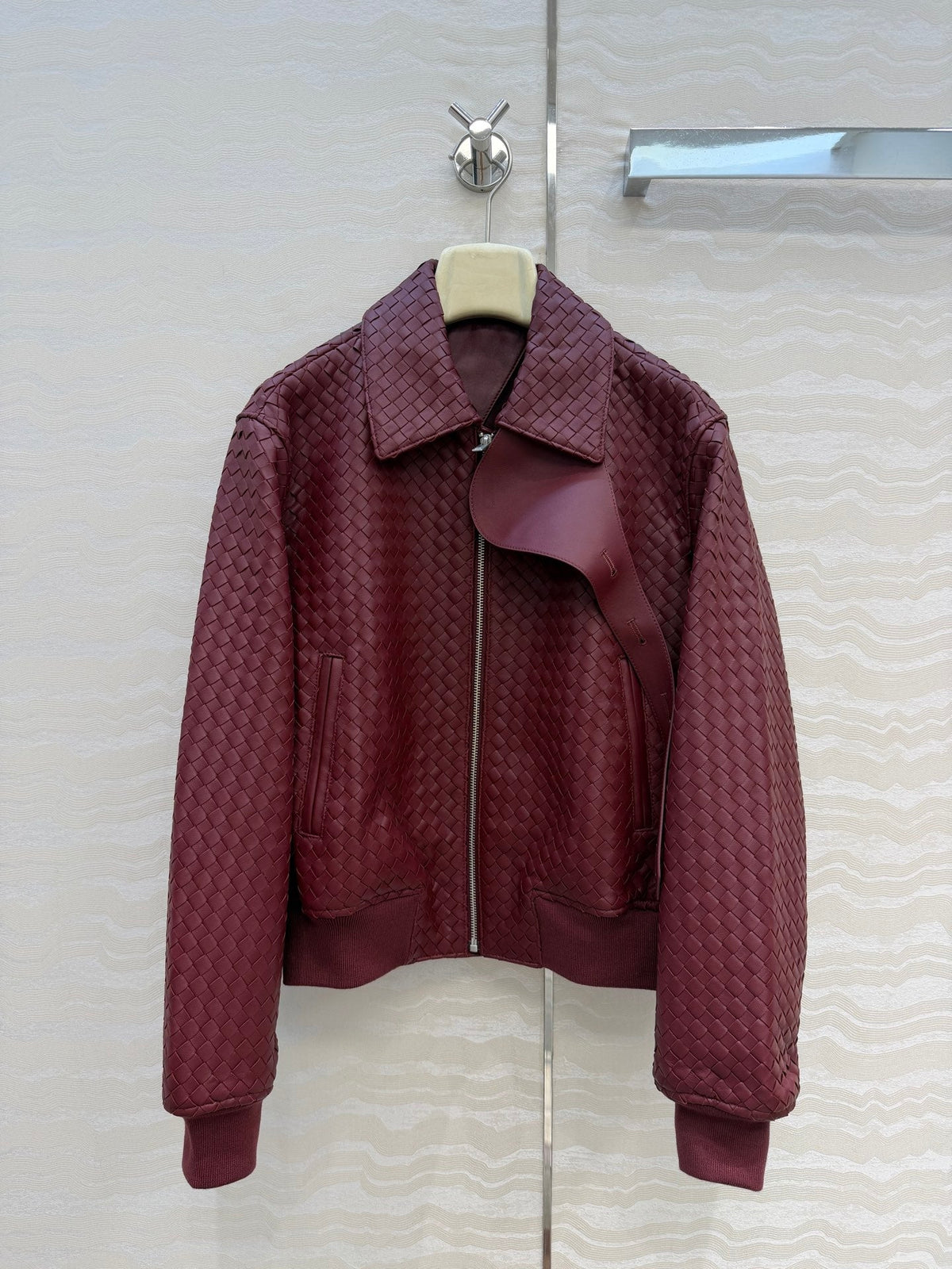 Bottega Veneta 2026 Intrecciato Jacket Leather 399858