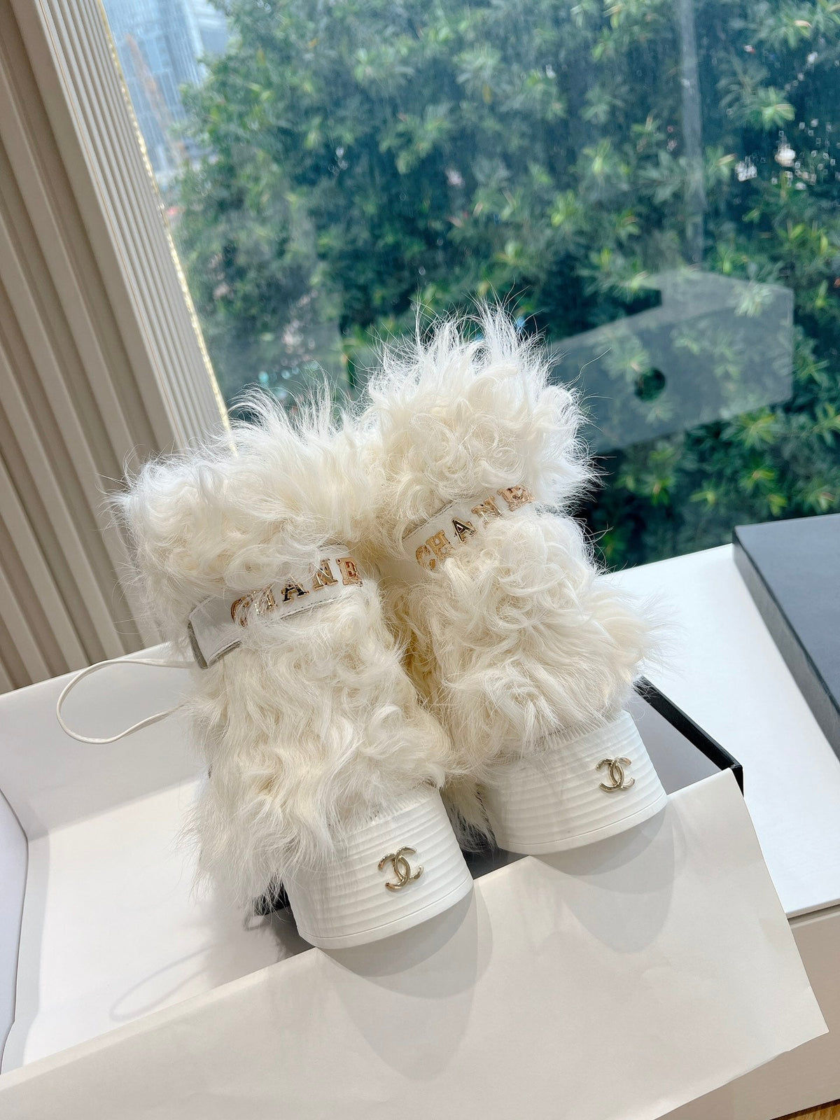 Chanel 2026 Combat Boots 50mm Wool 197161