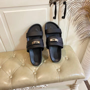 HM Jackson Sandal Black Cowhide 958022