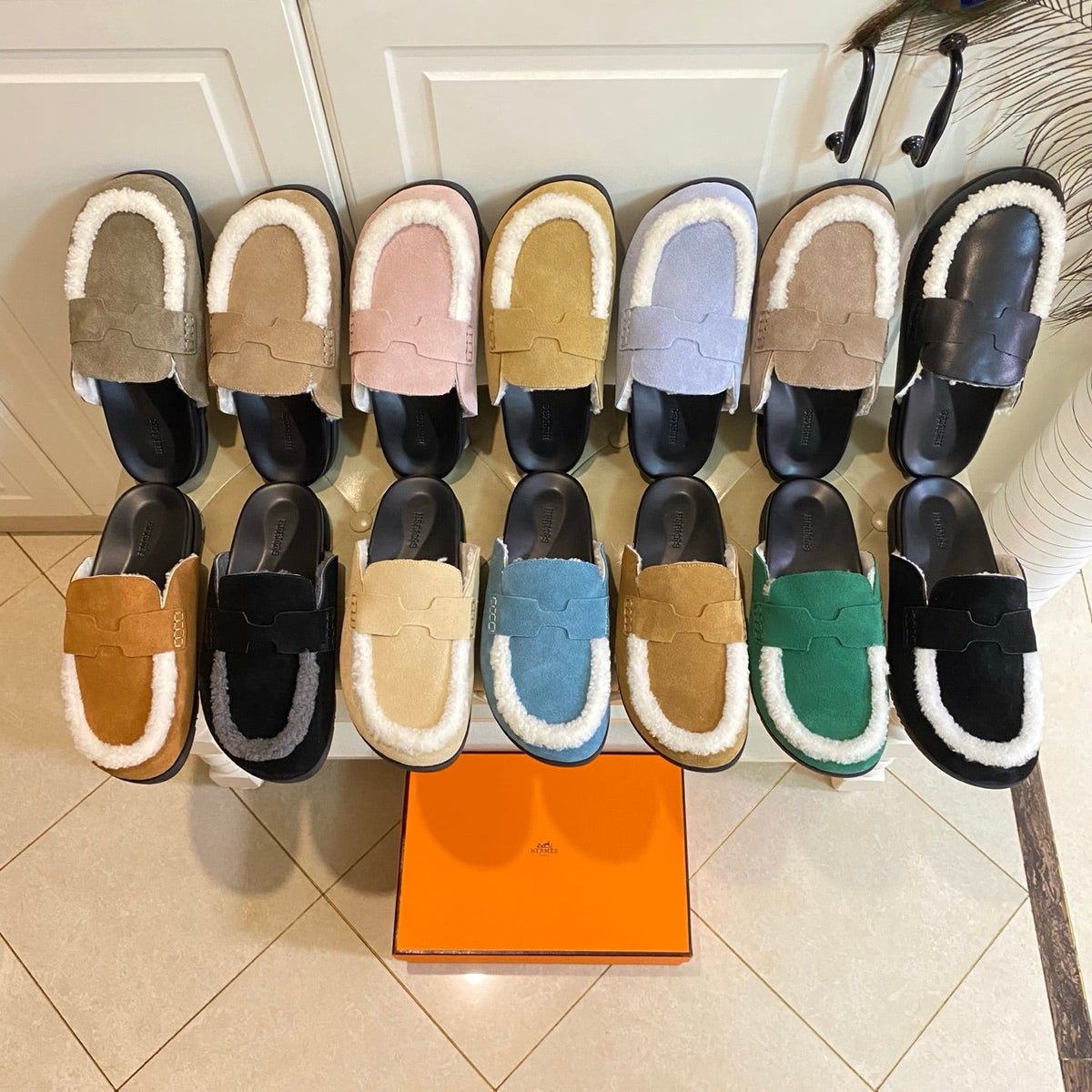 Hermes 2026 Go Mule Suede Leather 602937