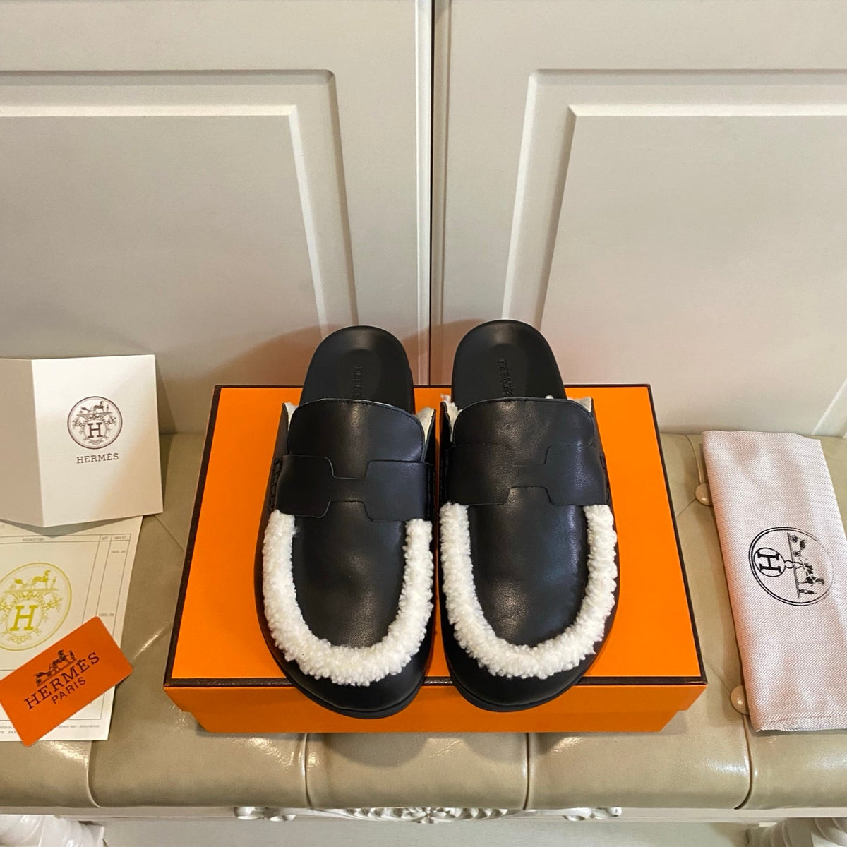 Hermes 2026 Go Mule Suede Leather 602937