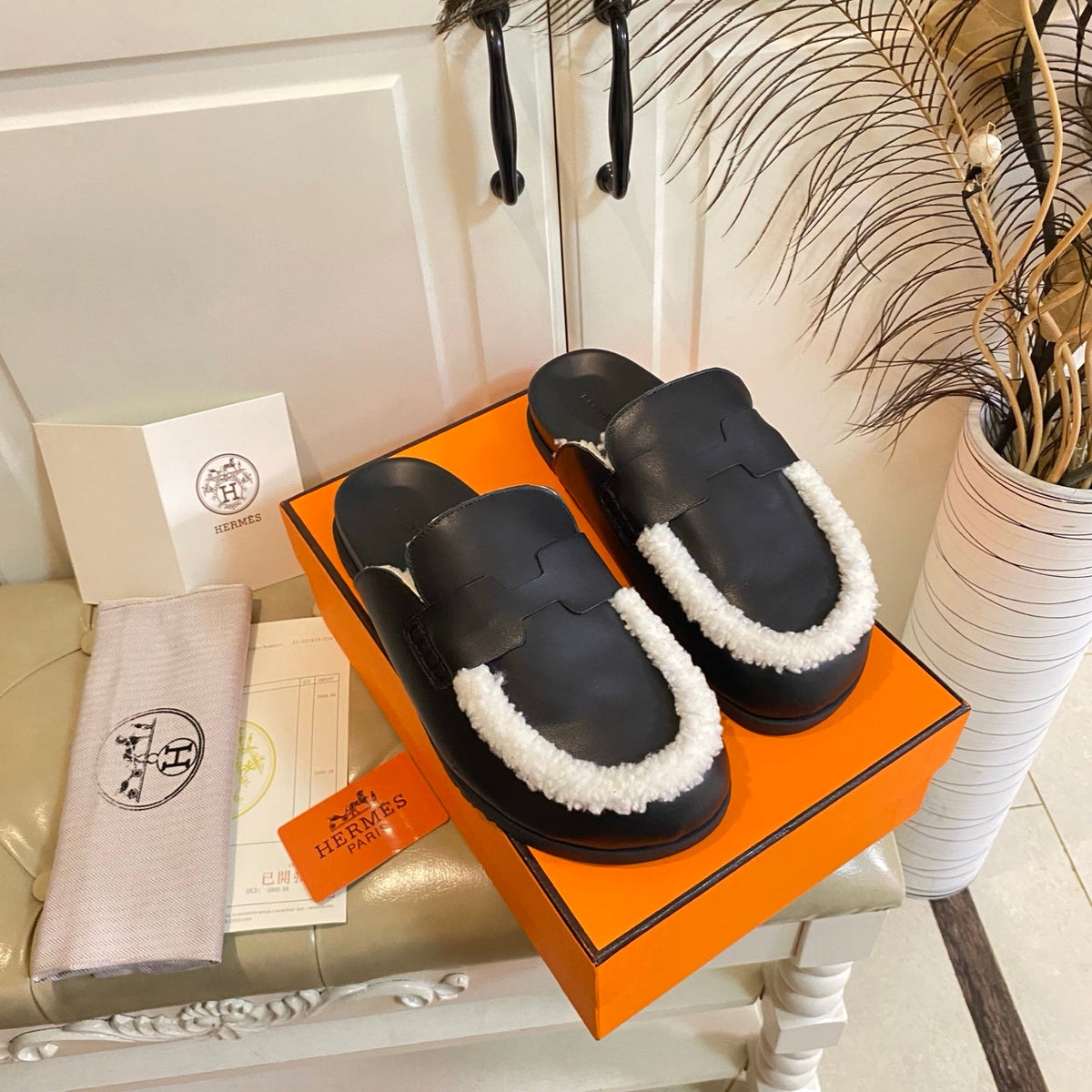 Hermes 2026 Go Mule Suede Leather 602937