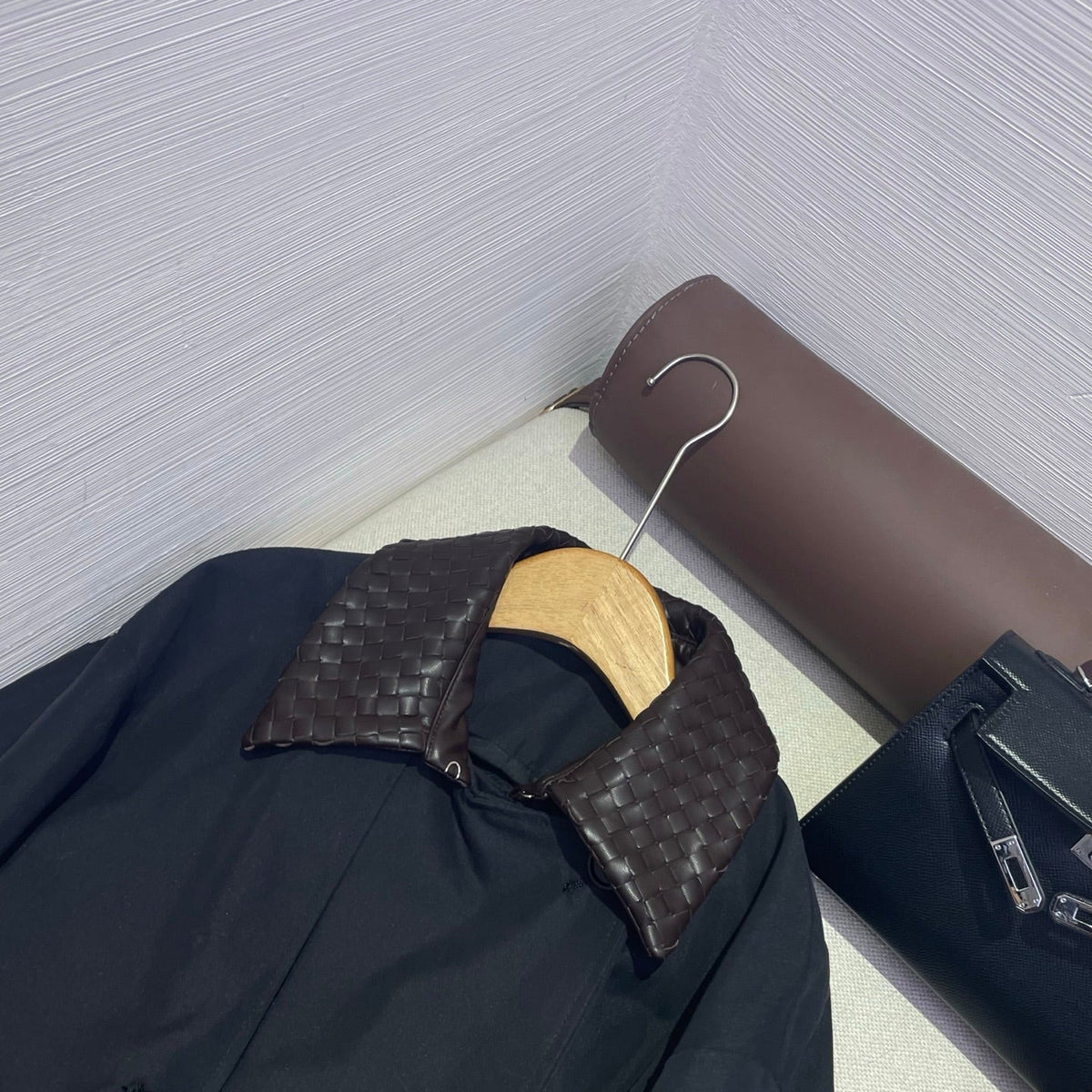 Bottega Veneta 2026 Trench Coat Cotton Leather 425287
