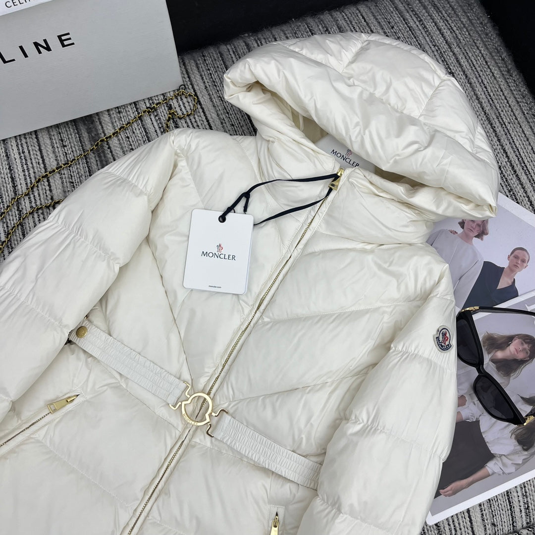 Moncler 2026 Brosse Diagonal-Quilted Hooded Jacket Down Polyester 260817