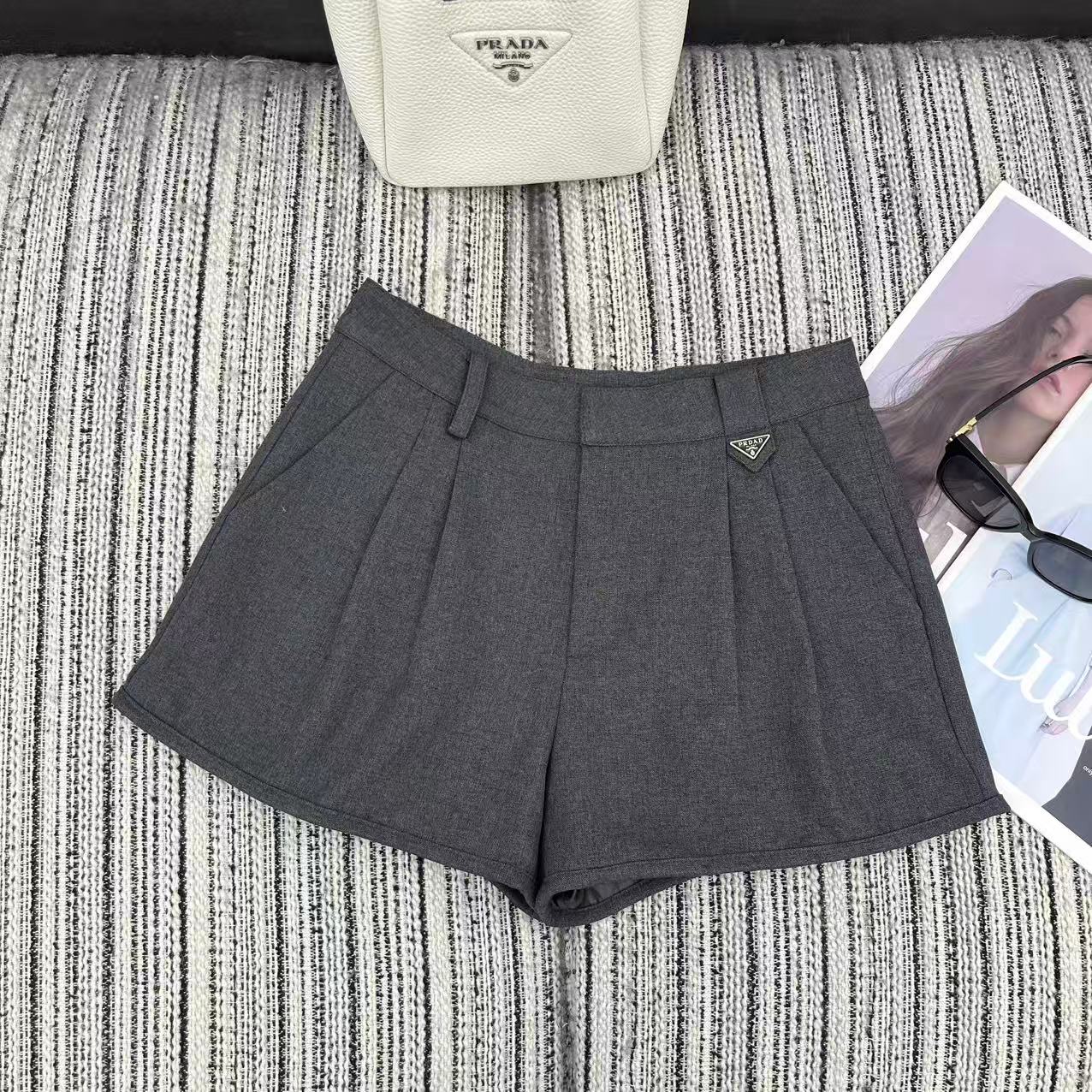 Prada 2026 Suit Short Gray Cotton 355431