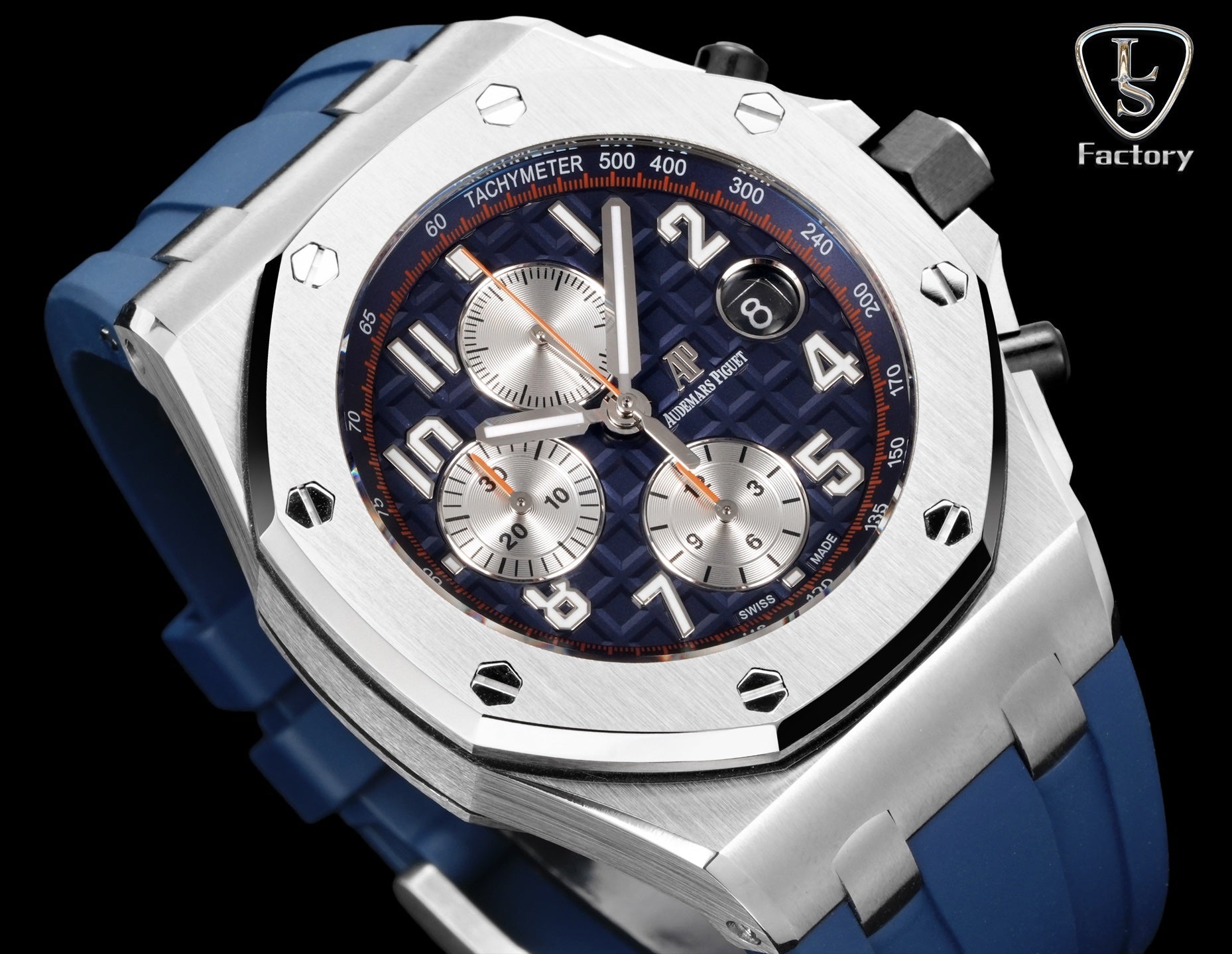 Audemars Piguet Royal Oak Offshore Chronograph 42mm Stainless Steel Blue Grey Dial