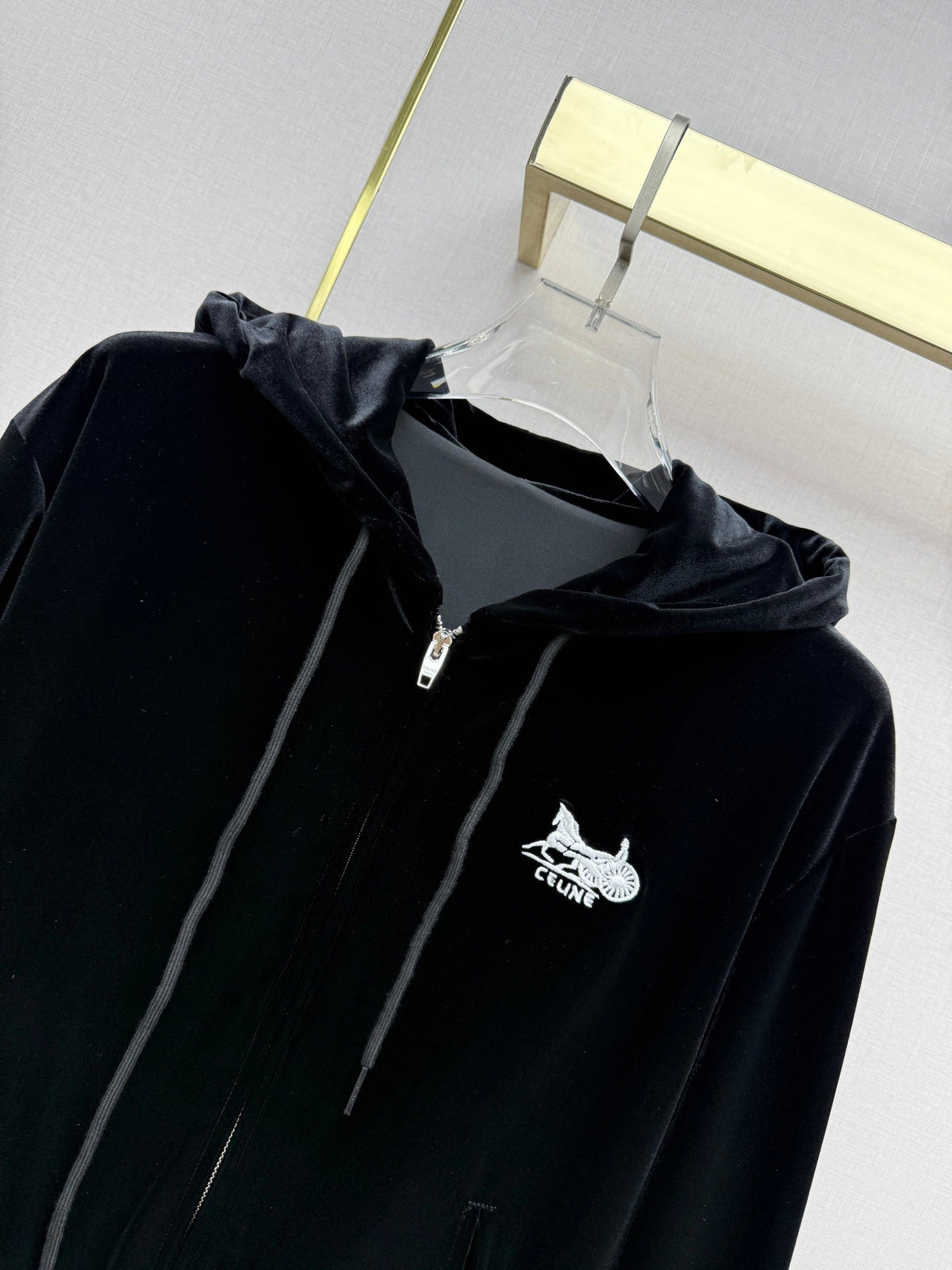 Celine 2026 Tracksuit Black Velvet 432467