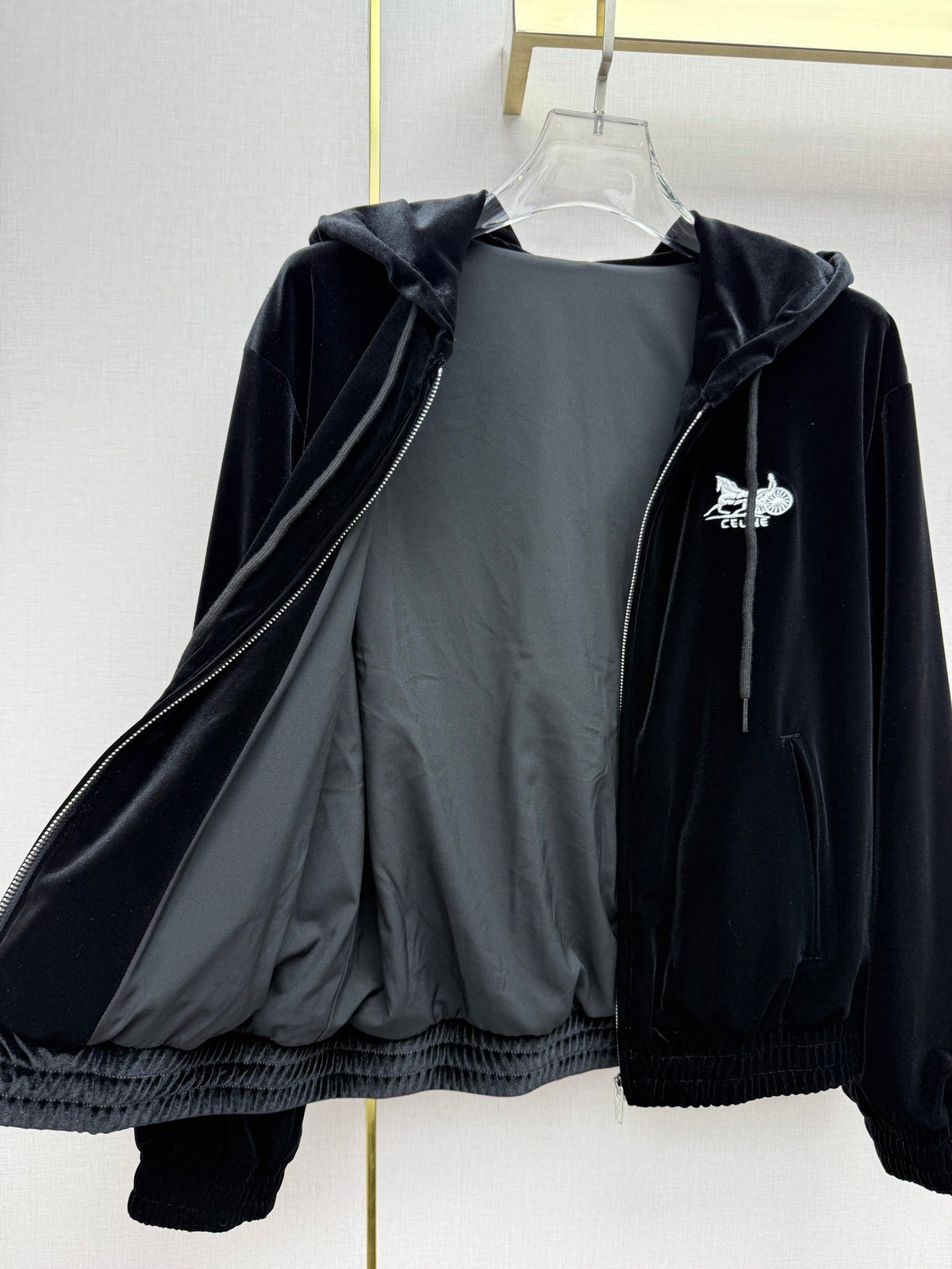 Celine 2026 Tracksuit Black Velvet 432467