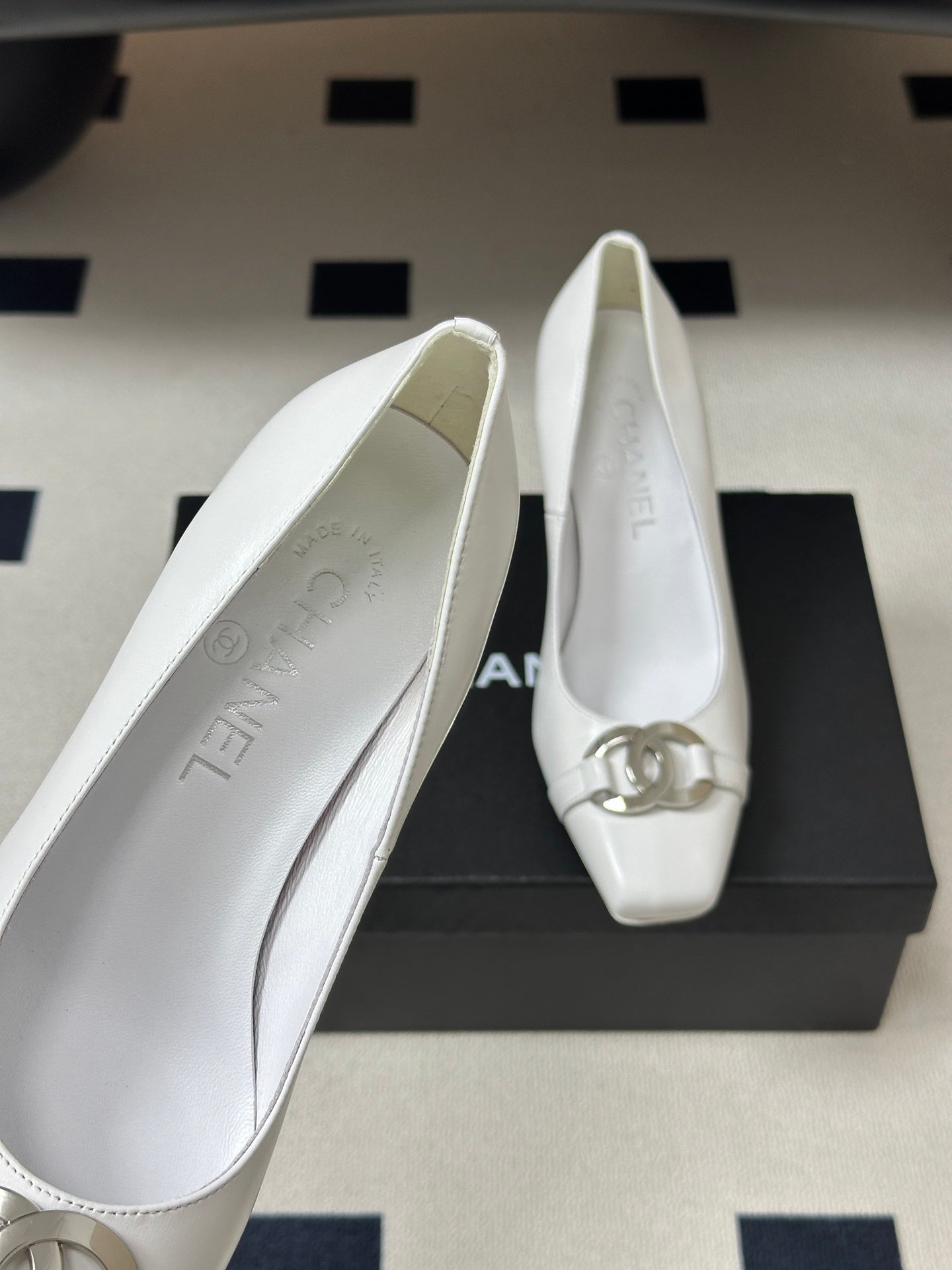 Chanel 2026 Chunky High Heels Leather Sheepskin 834665