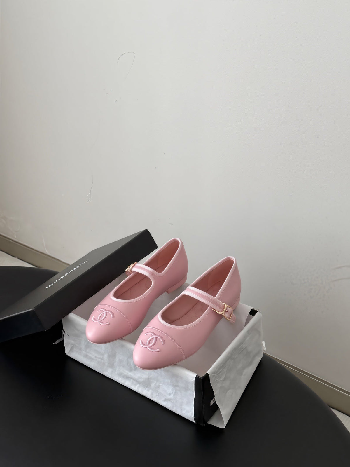 Chanel 2026 Buckle Strap Ballet Flat Leather 127903