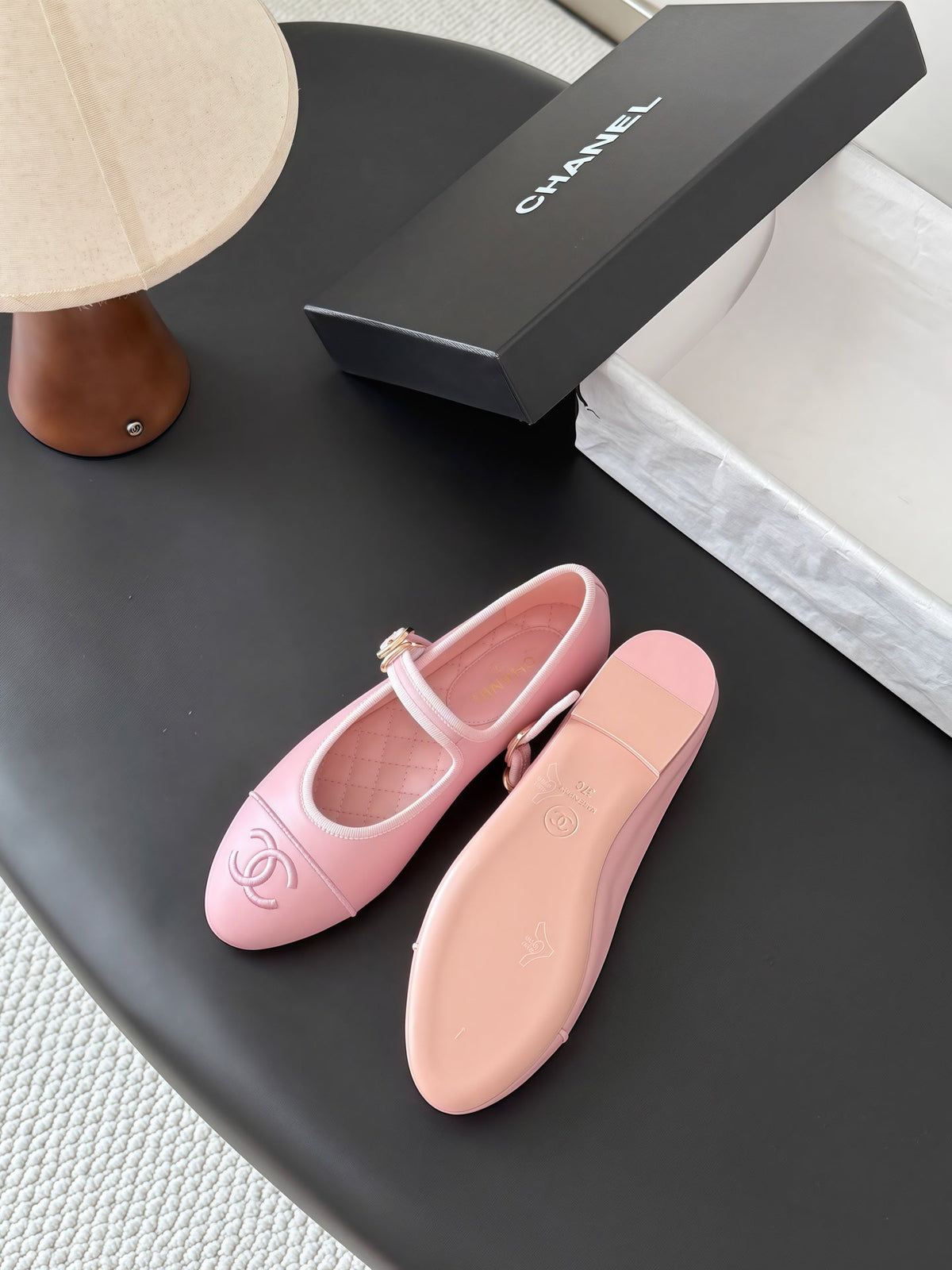 Chanel 2026 Buckle Strap Ballet Flat Leather 127903