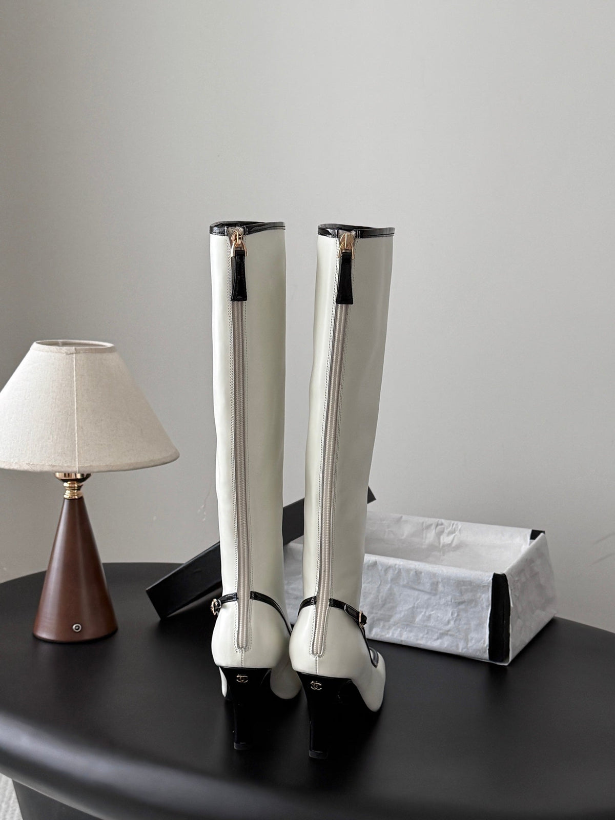 Chanel 2026 Square Toe Knee-High Boots Leather 127916