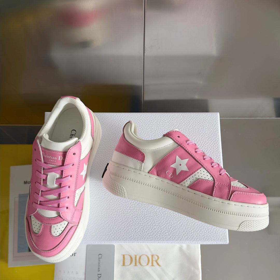 cd star sneaker white pink calfksin