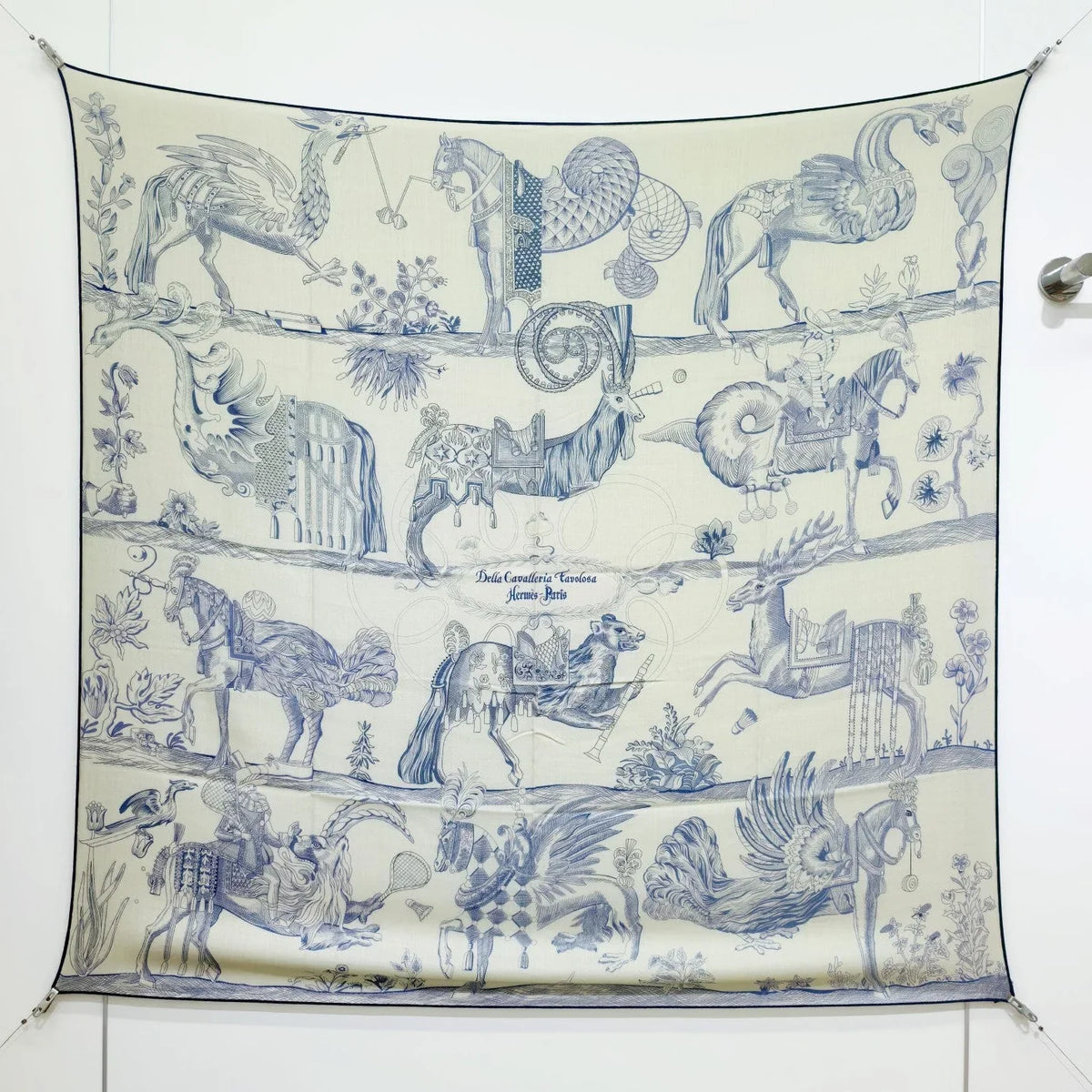 Hermes 2026 Della Cavalleria Favolosa Scarf 140cm Cashmere Silk 534752