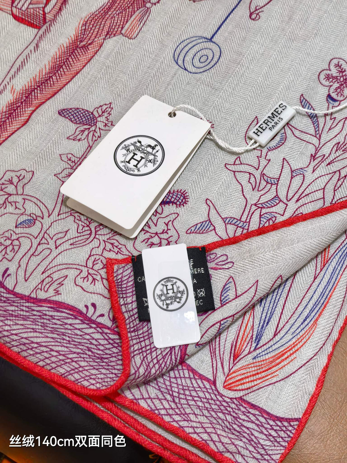 Hermes 2026 Della Cavalleria Favolosa Scarf 140cm Pink Cashmere Silk 534752