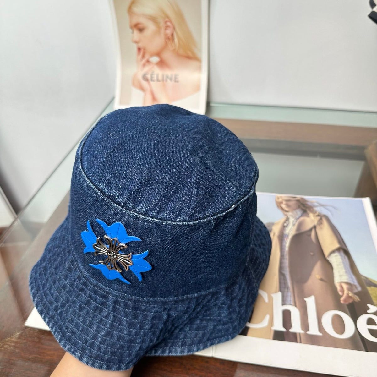 Chrome Hearts Denim Fisherman Hat 514948