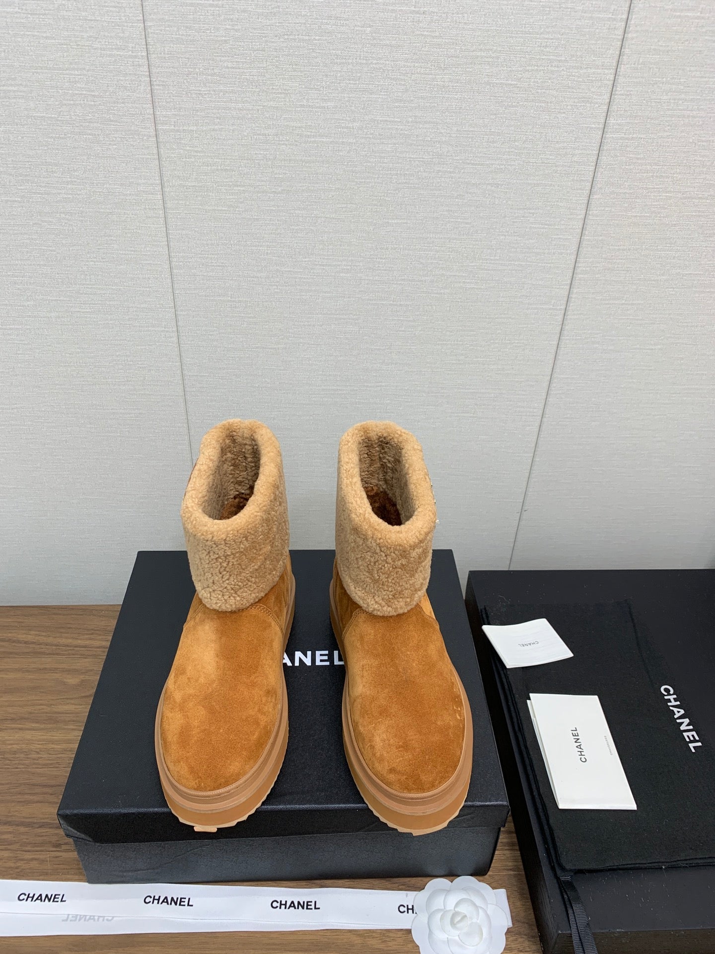CC Ankle Boots Brown Yellow Suede