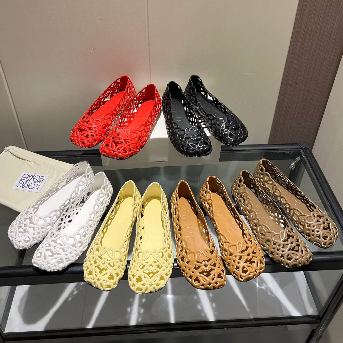 Loewe 2026 Petal Anagram Ballet Flat Lambskin 168351