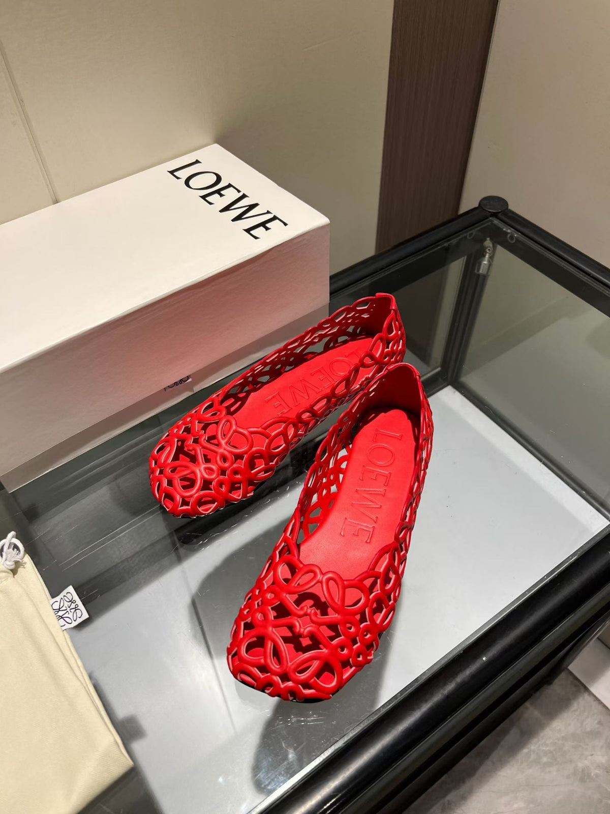 Loewe 2026 Petal Anagram Ballet Flat Lambskin 168351