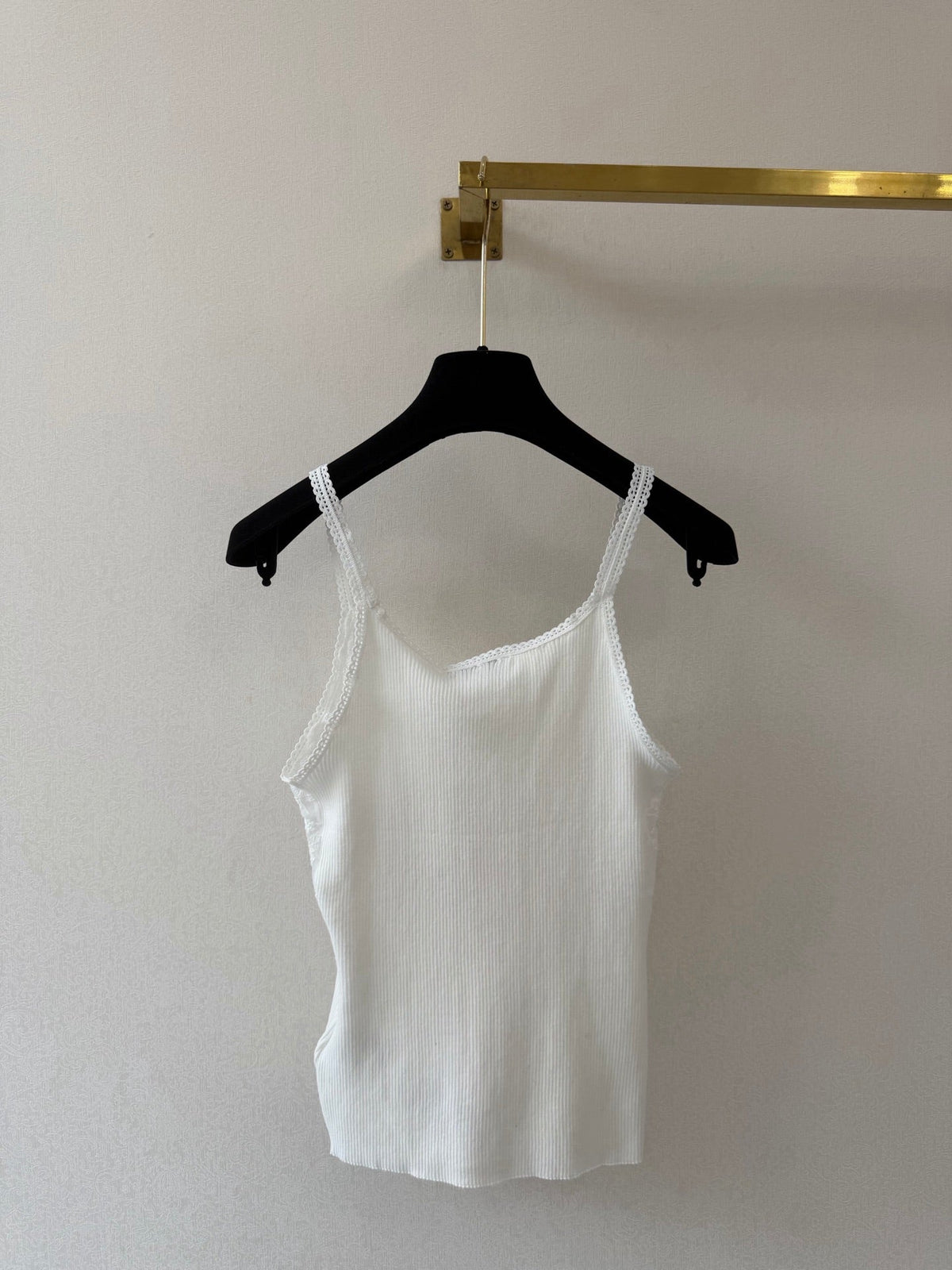 Miumiu 2026 Camisole White Lace Cotton 394789