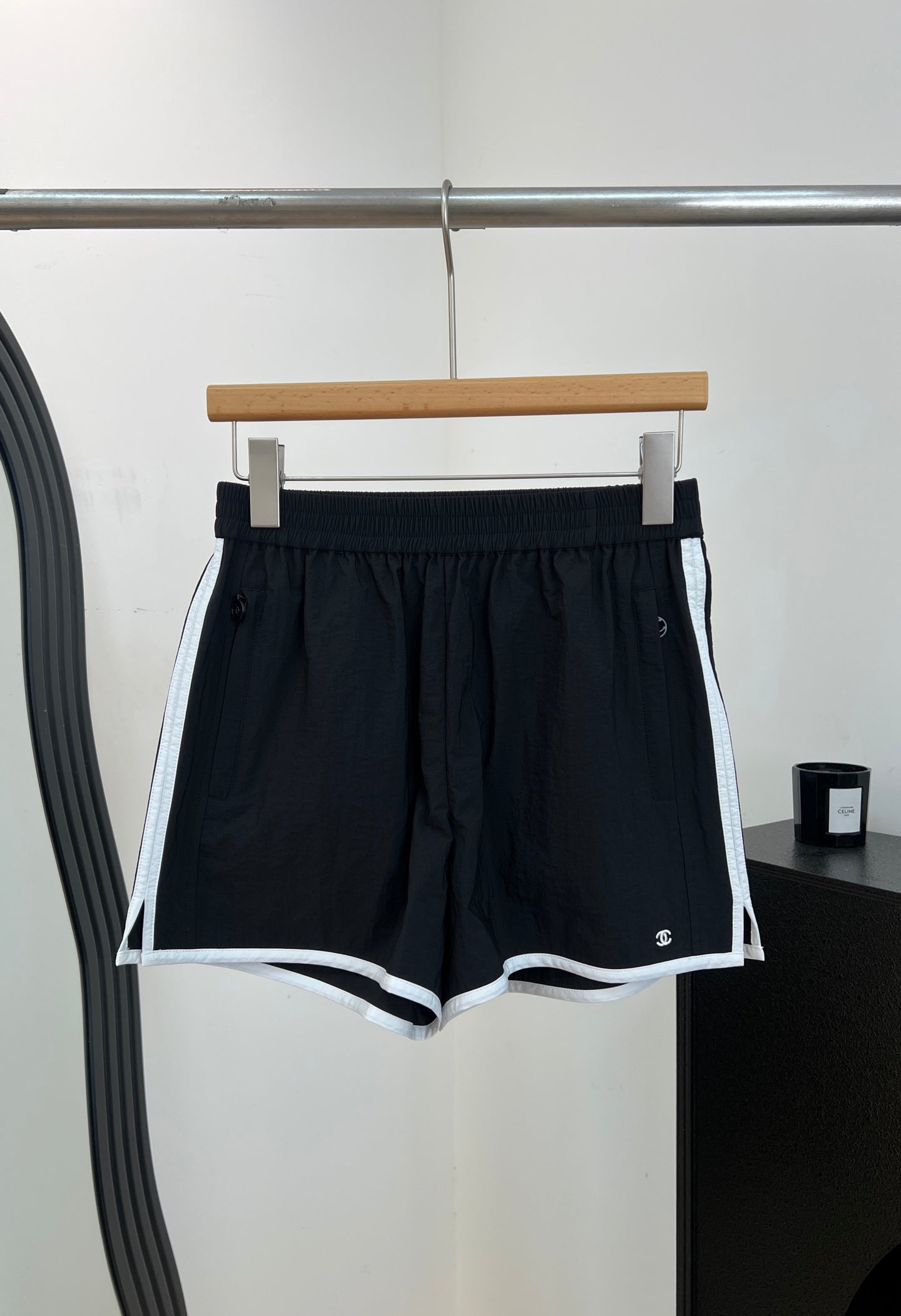 Chanel 2026 Shorts Black White Polyester 626213