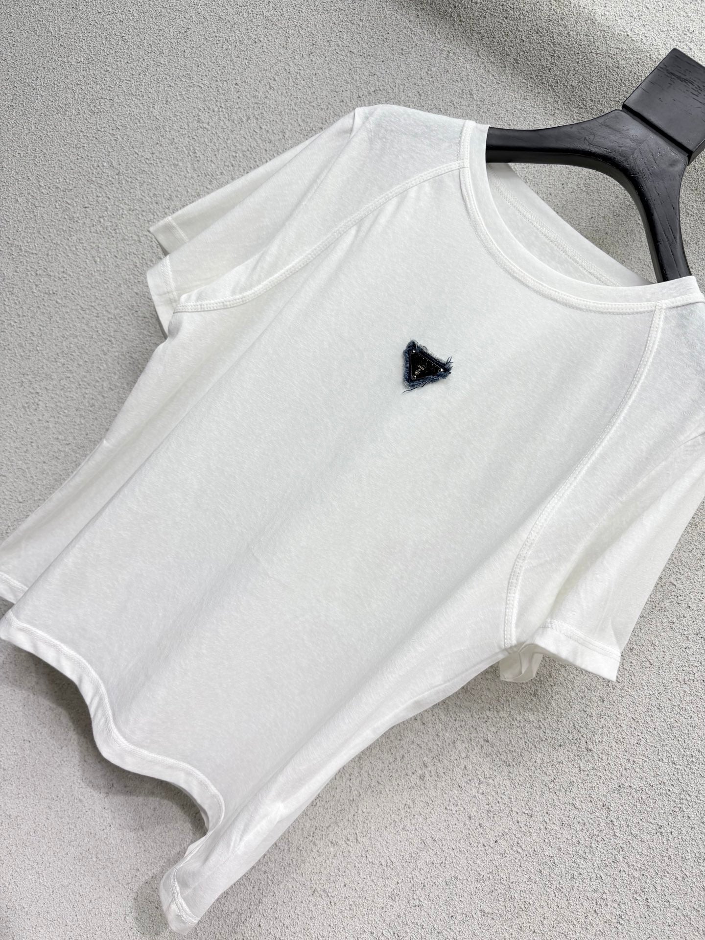 Prada 2026 Short-sleeved T-shirt White Cotton 132462