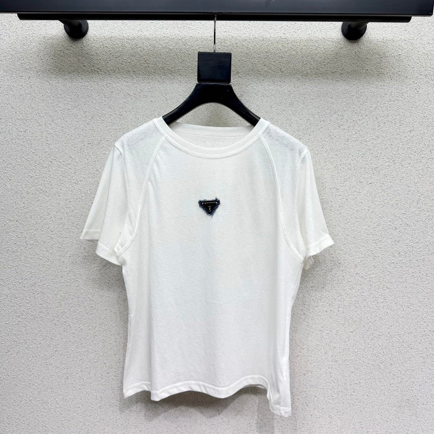 Prada 2026 Short-sleeved T-shirt White Cotton 132462