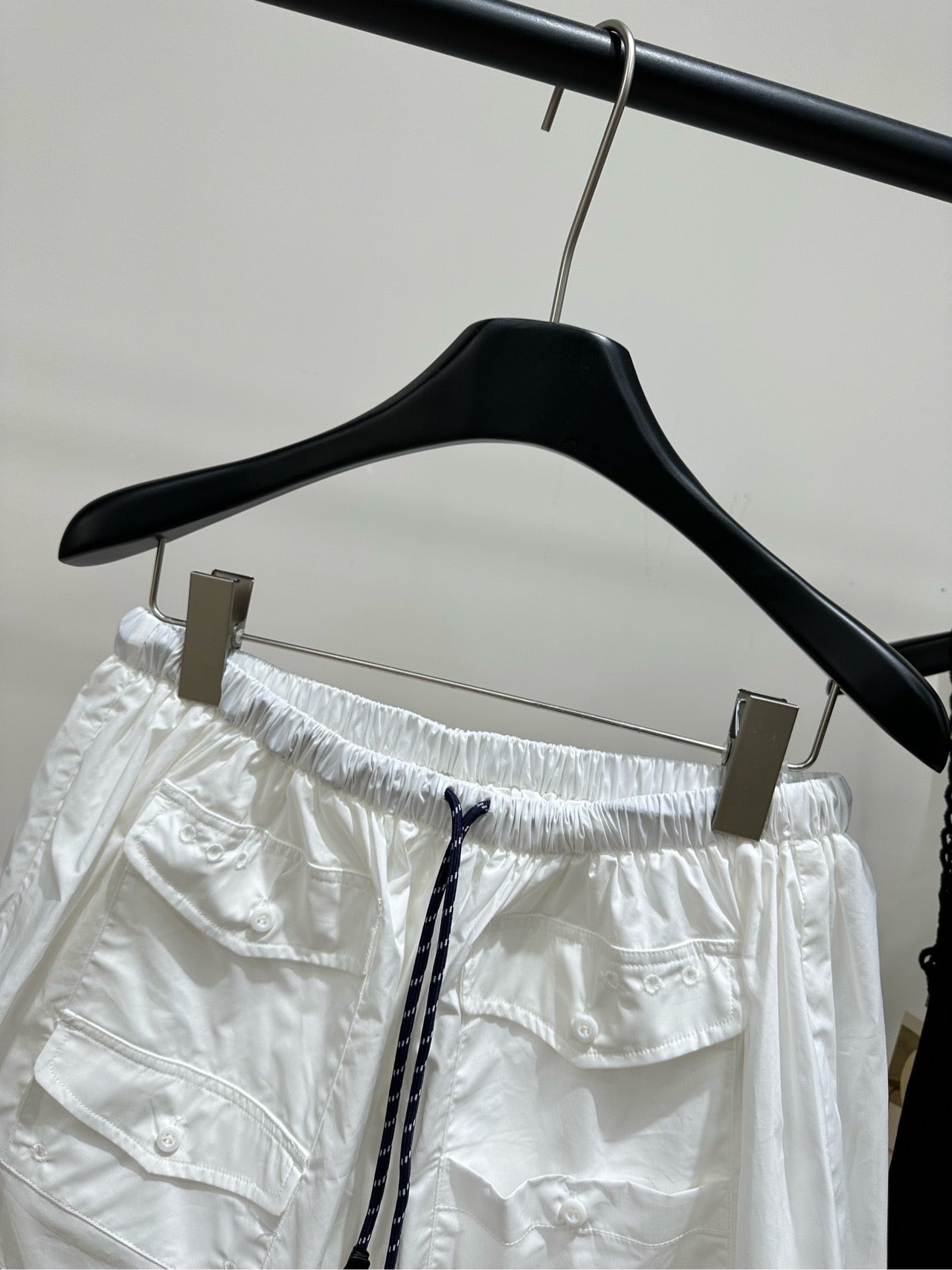 Miumiu 2026 Drawstring Casual Workwear Skirt White Cotton 359056