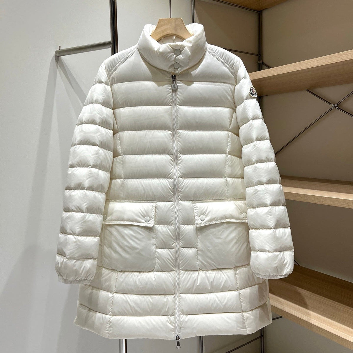 Moncler 2026 Genet Long Down White Jacket