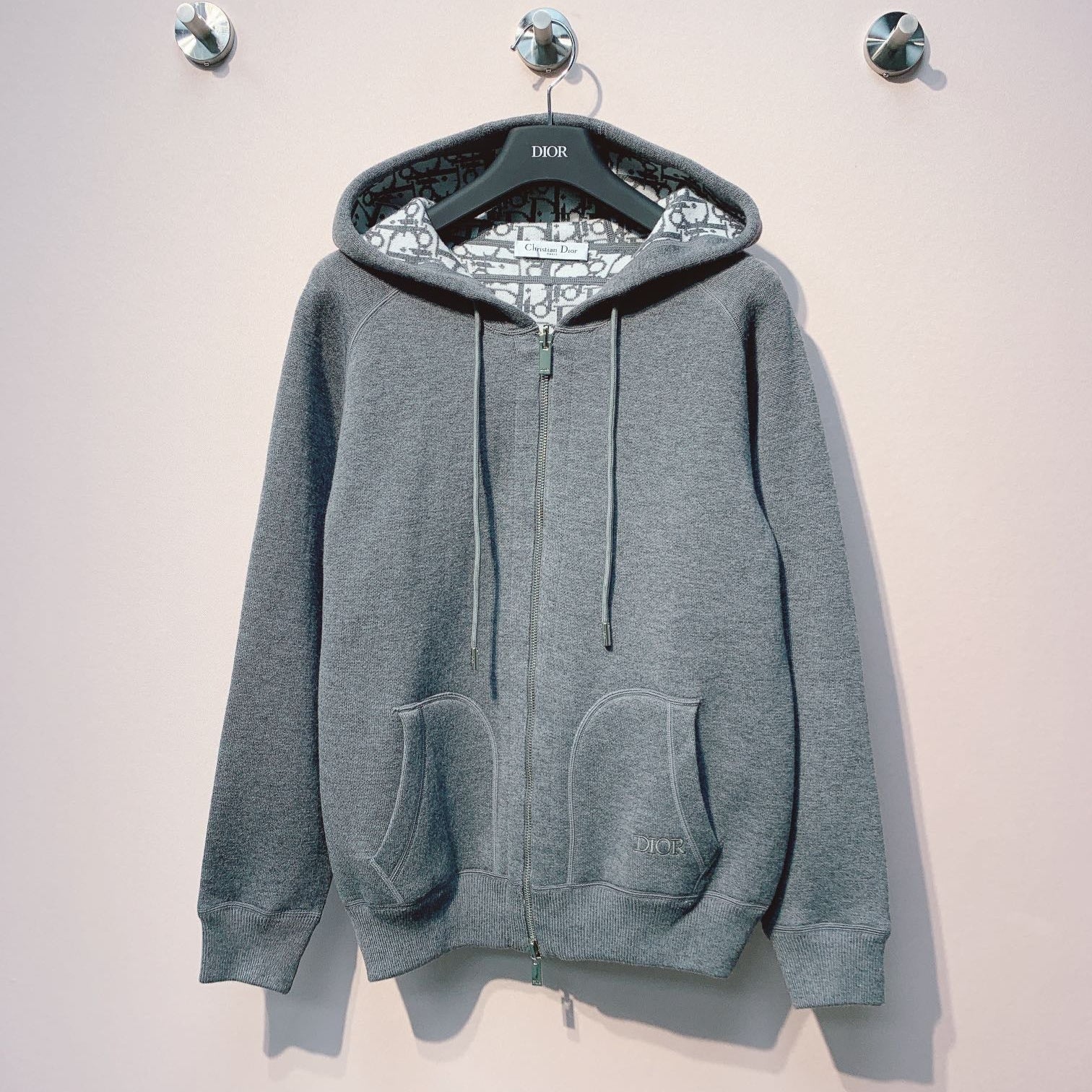 CD 25 Double-Sided Knitted Hooded Jacket 293319