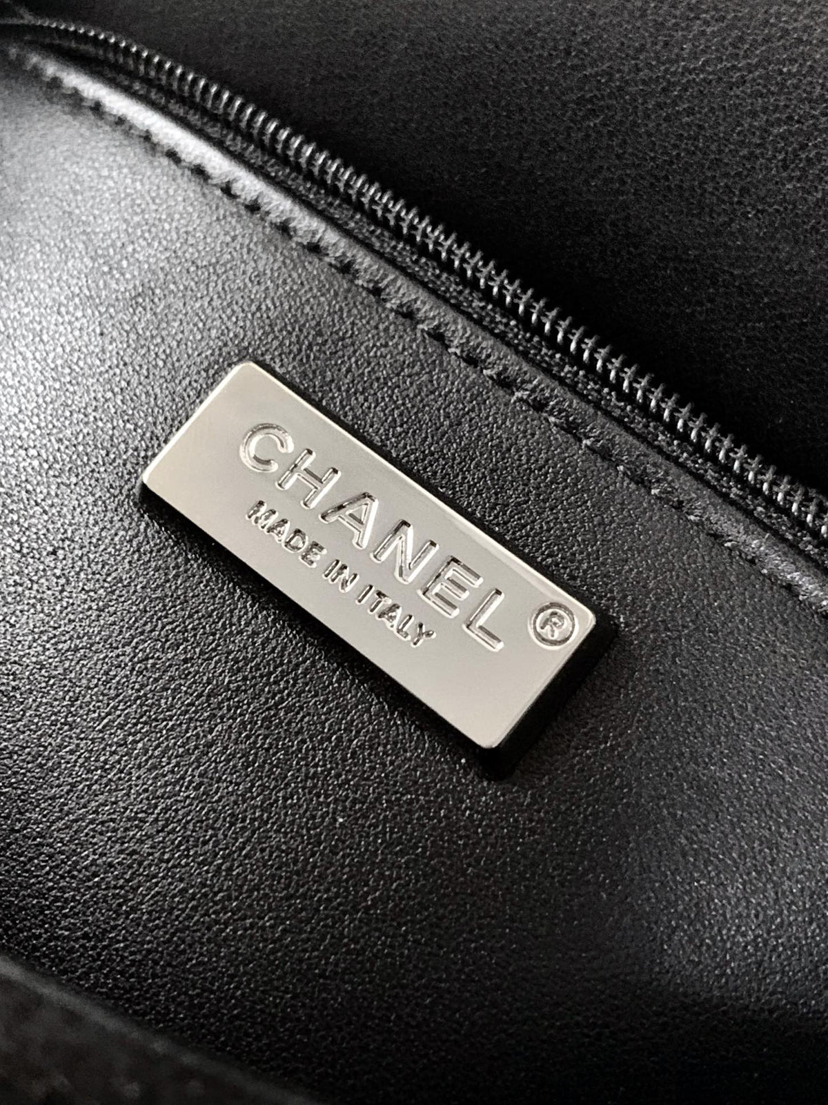 Chanel 2026 Crystal Embellished Flap Bag 20cm Black Silver Hardware Leather